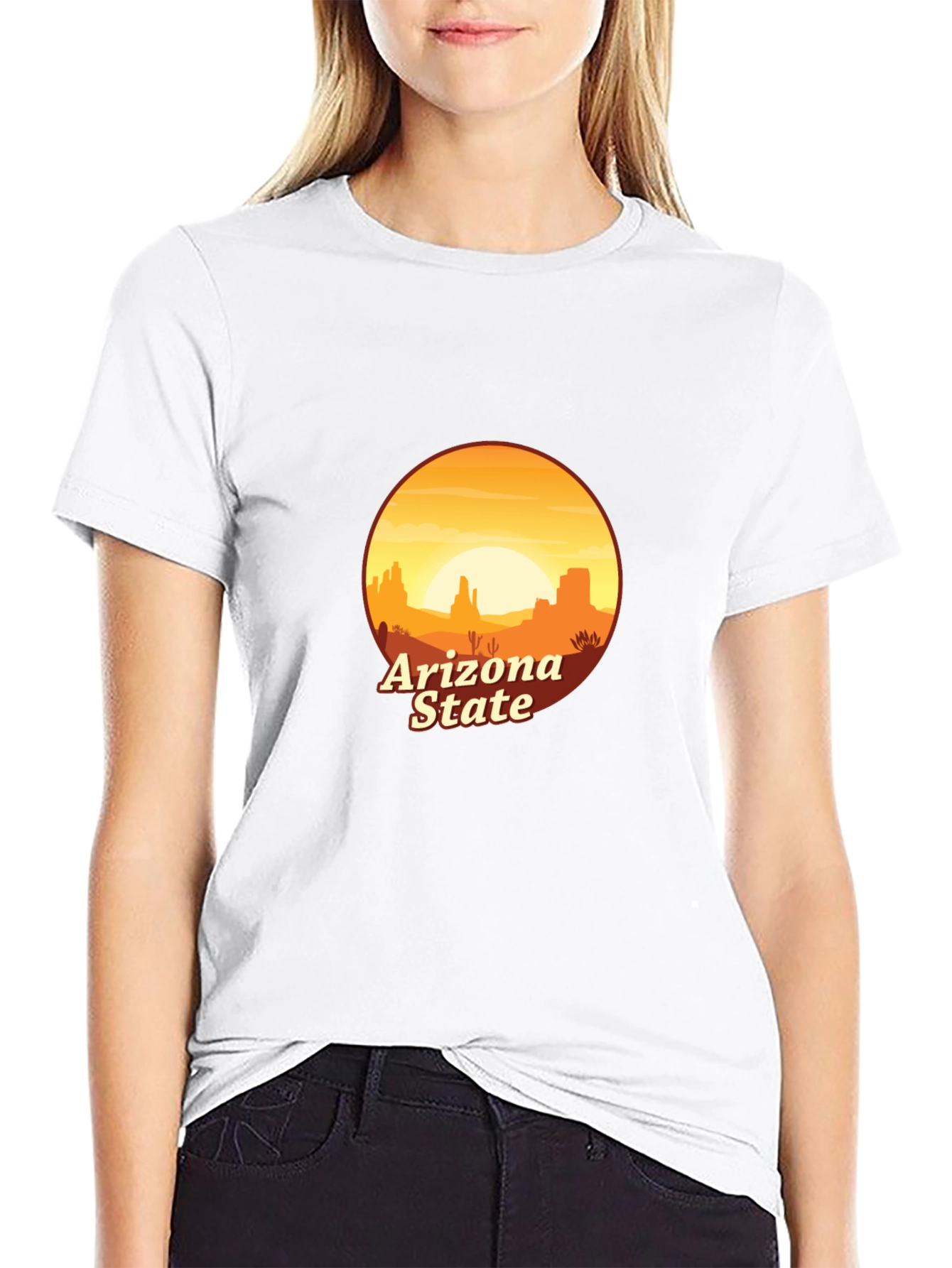 Arizona State Desert Graphic Tee - Unisex Cotton T-Shirt