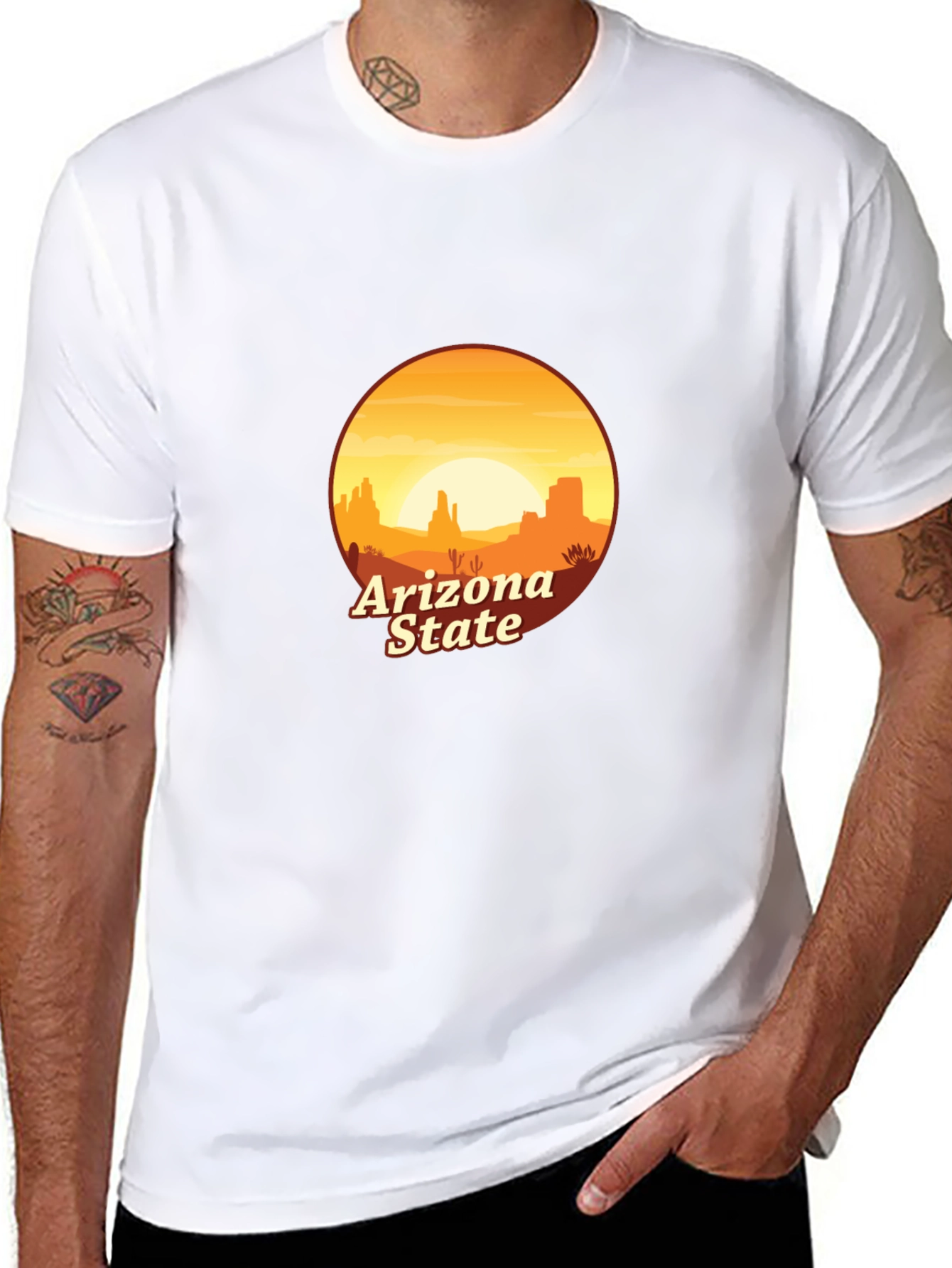Arizona State Desert Graphic Tee - Unisex Cotton T-Shirt