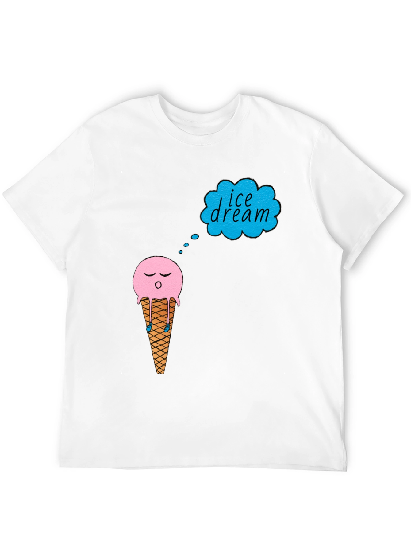 Ice Cream Dream T-Shirt - Black Cotton Tee