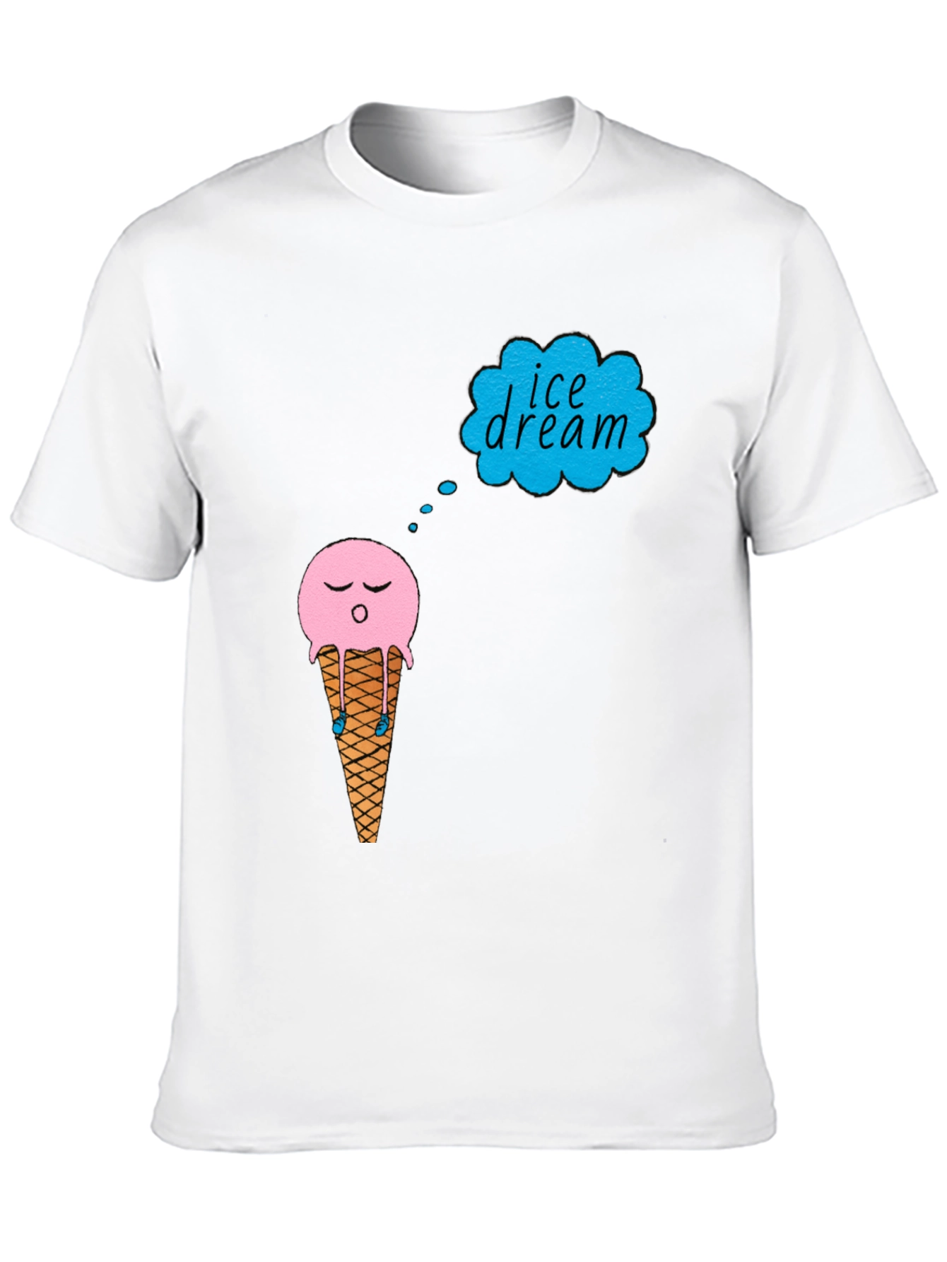 Ice Cream Dream T-Shirt - Black Cotton Tee