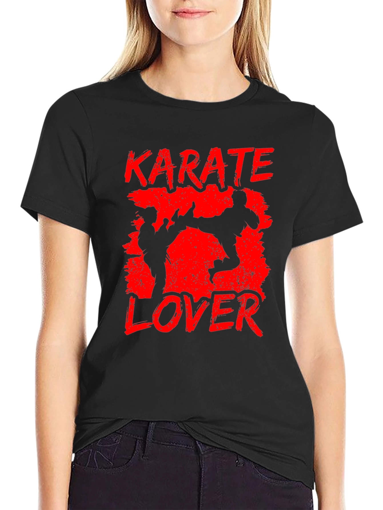 Karate Lover Black T-Shirt Martial Arts Design