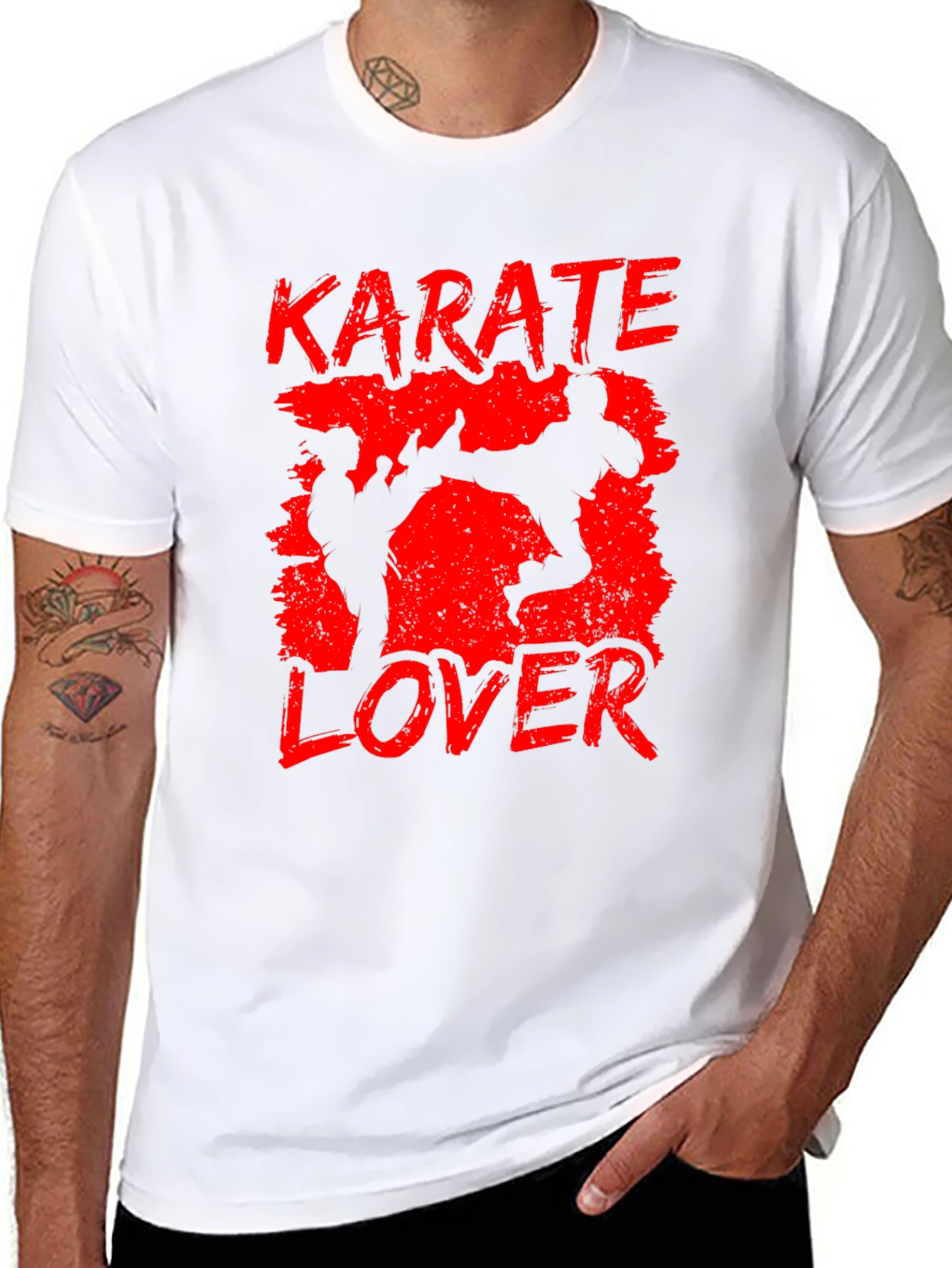 Karate Lover Black T-Shirt Martial Arts Design