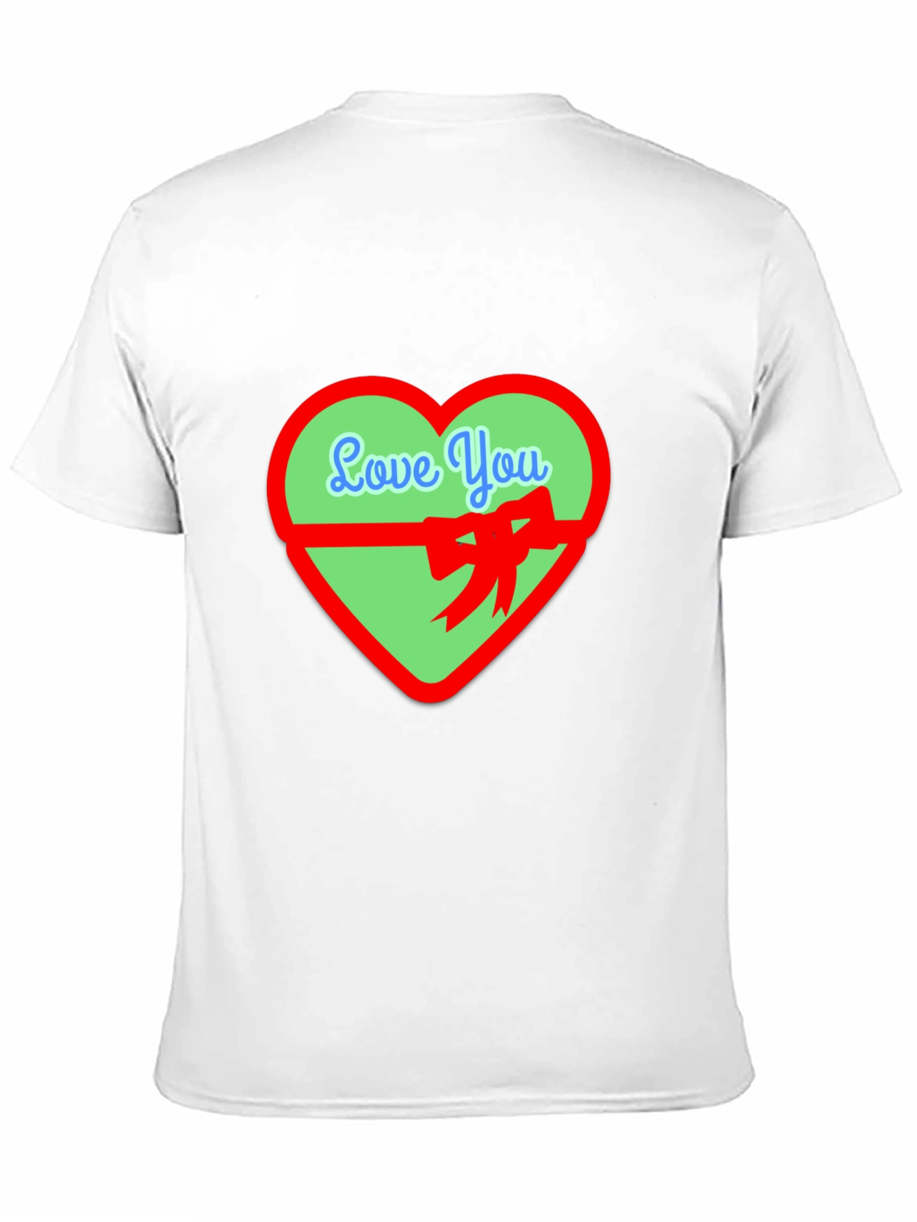 Love You Heart Graphic Tee - Black Casual Shirt
