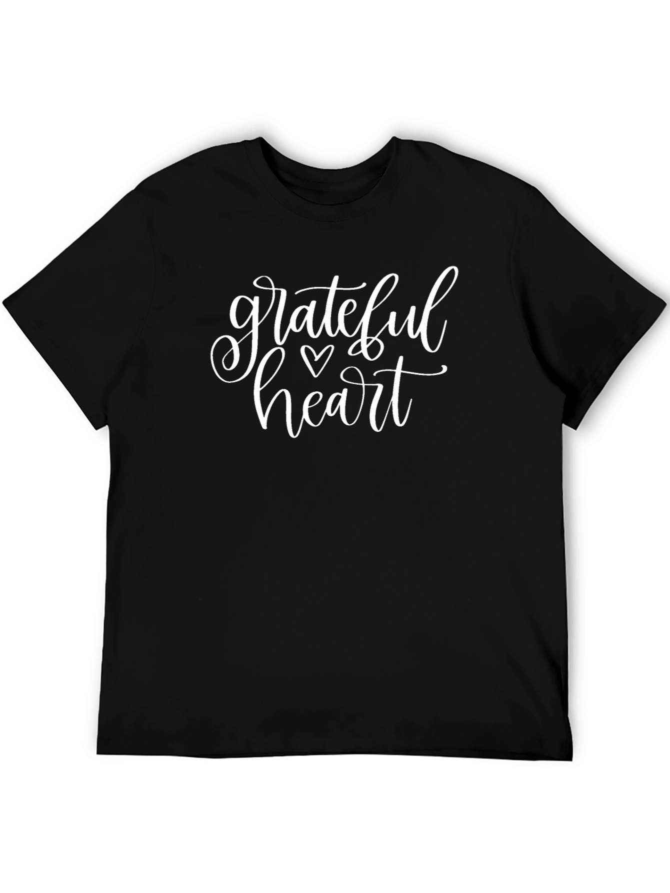 Grateful Heart Graphic Tee - Black Unisex Shirt
