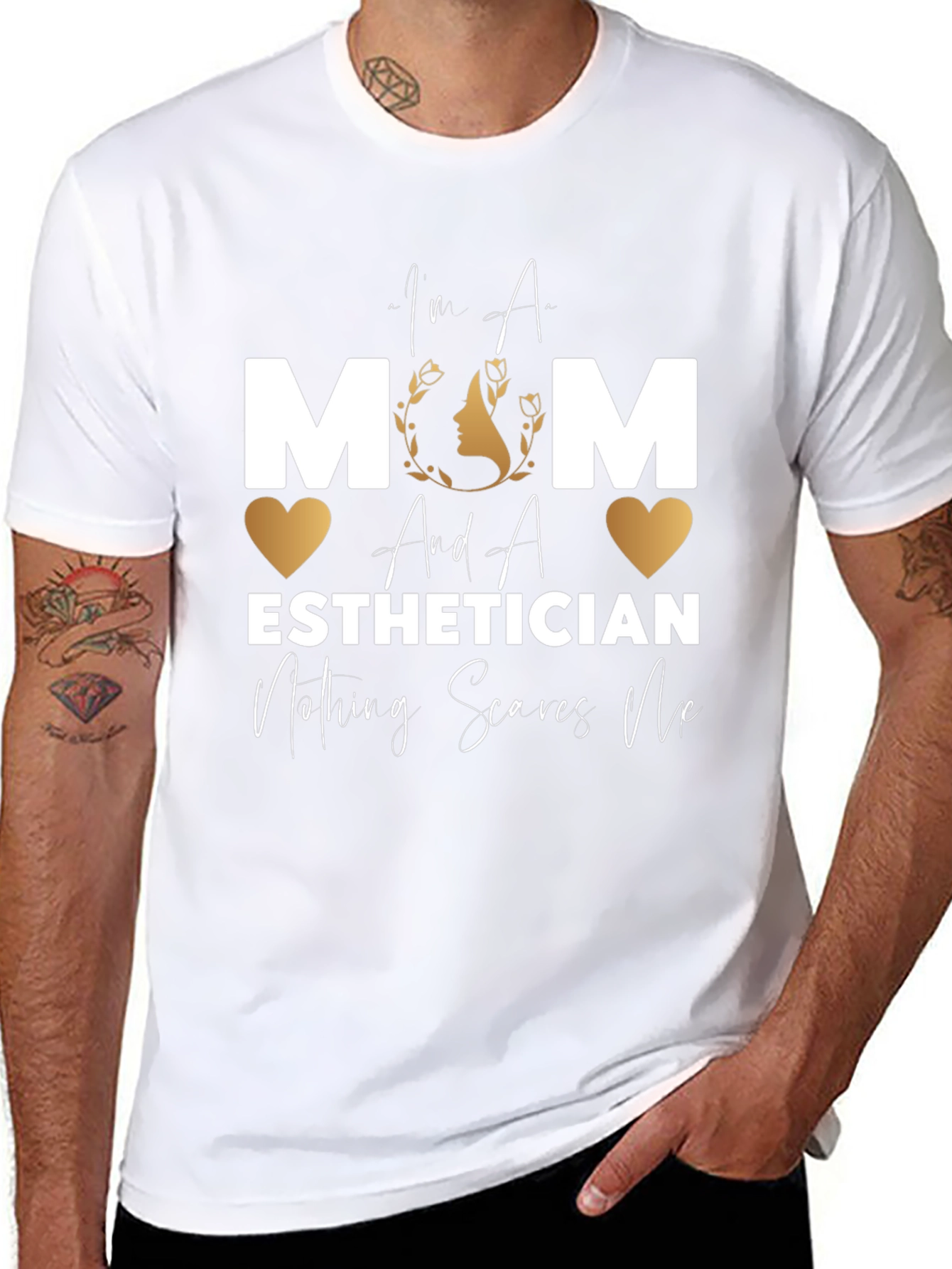 Mom Esthetician T-Shirt - Nothing Scares Me!