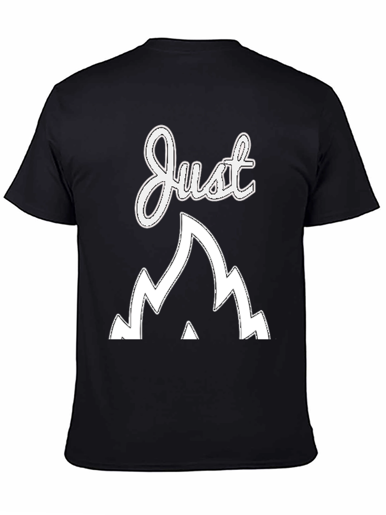 Just Go Mountain Graphic Tee - Black