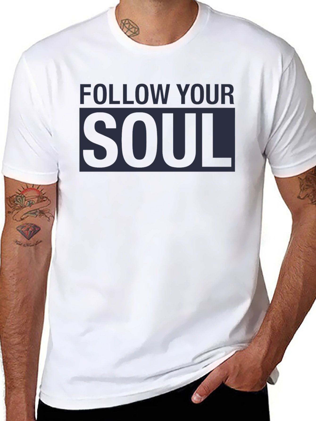 Follow Your Soul Graphic Tee - Black