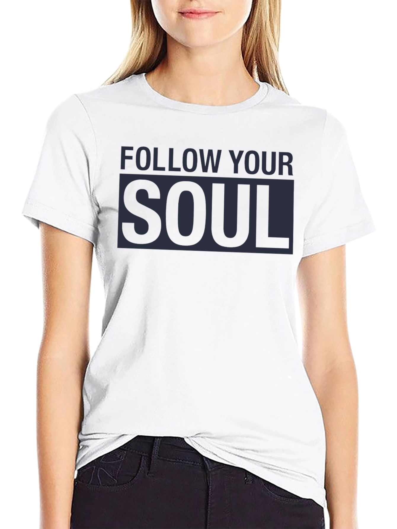 Follow Your Soul Graphic Tee - Black