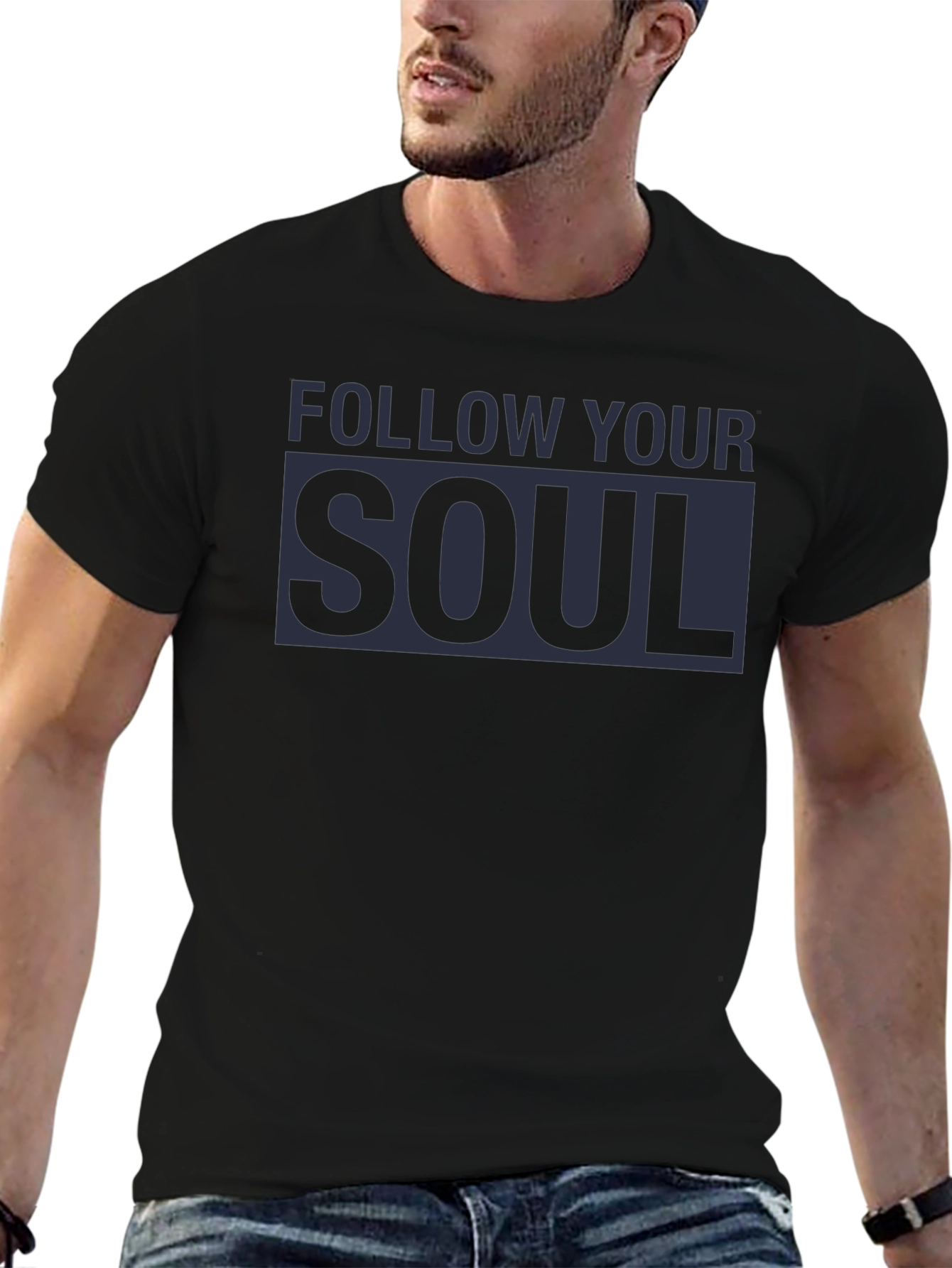 Follow Your Soul Graphic Tee - Black