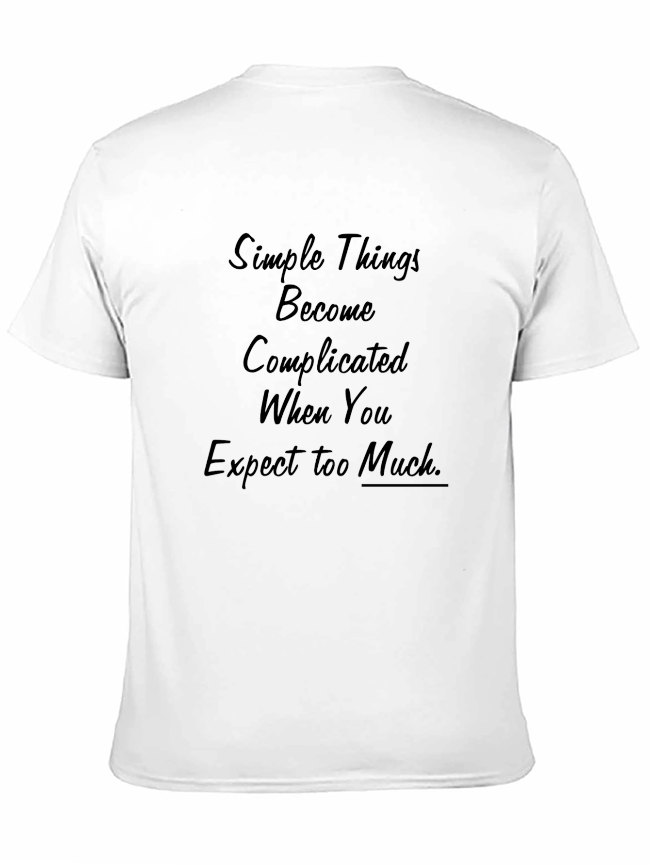 Simple Things Quote Black Tee