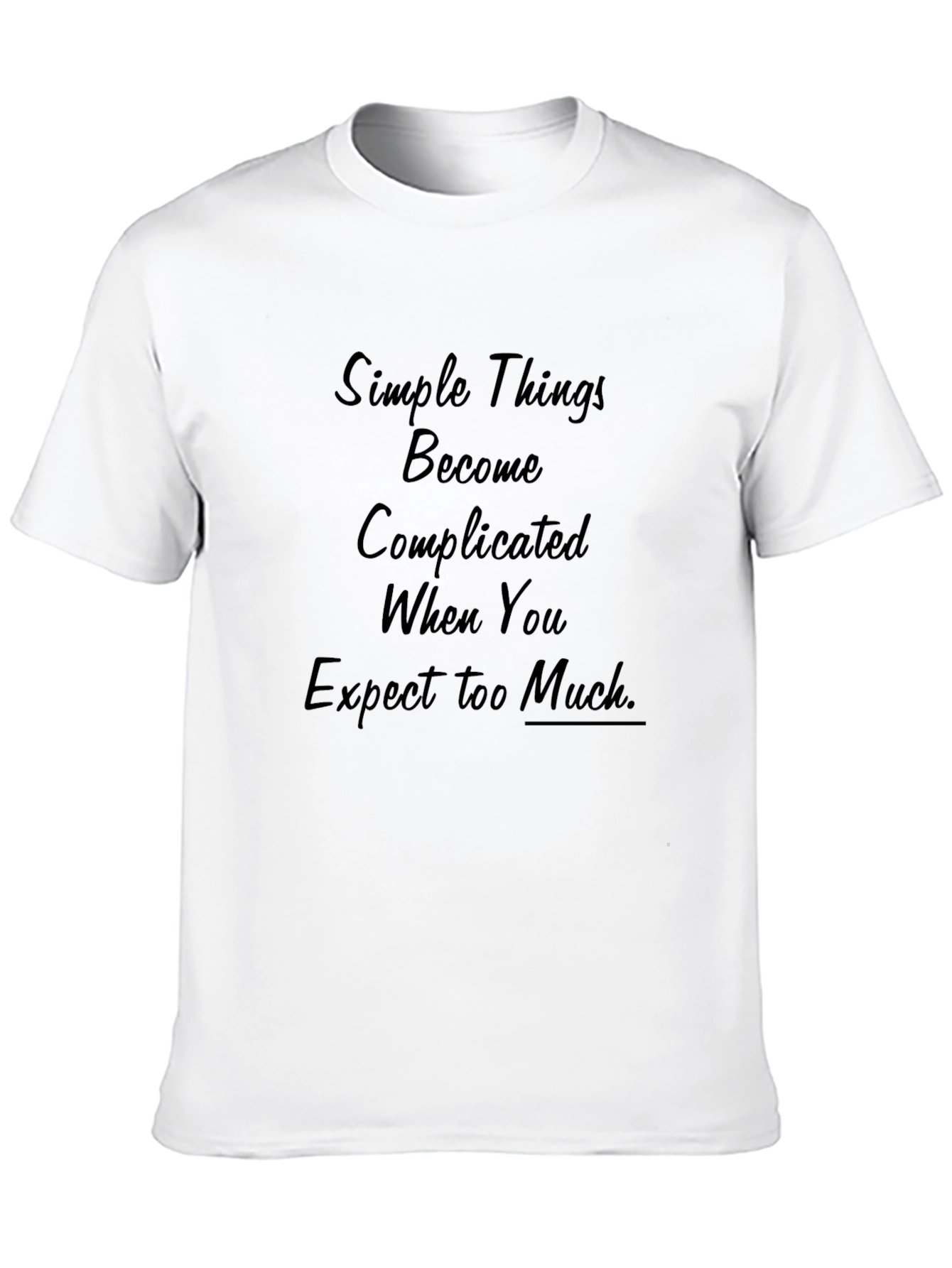 Simple Things Quote Black Tee