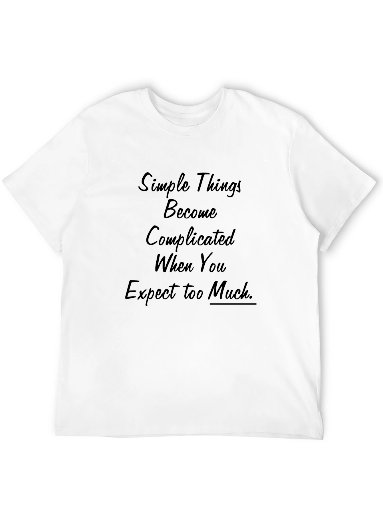 Simple Things Quote Black Tee