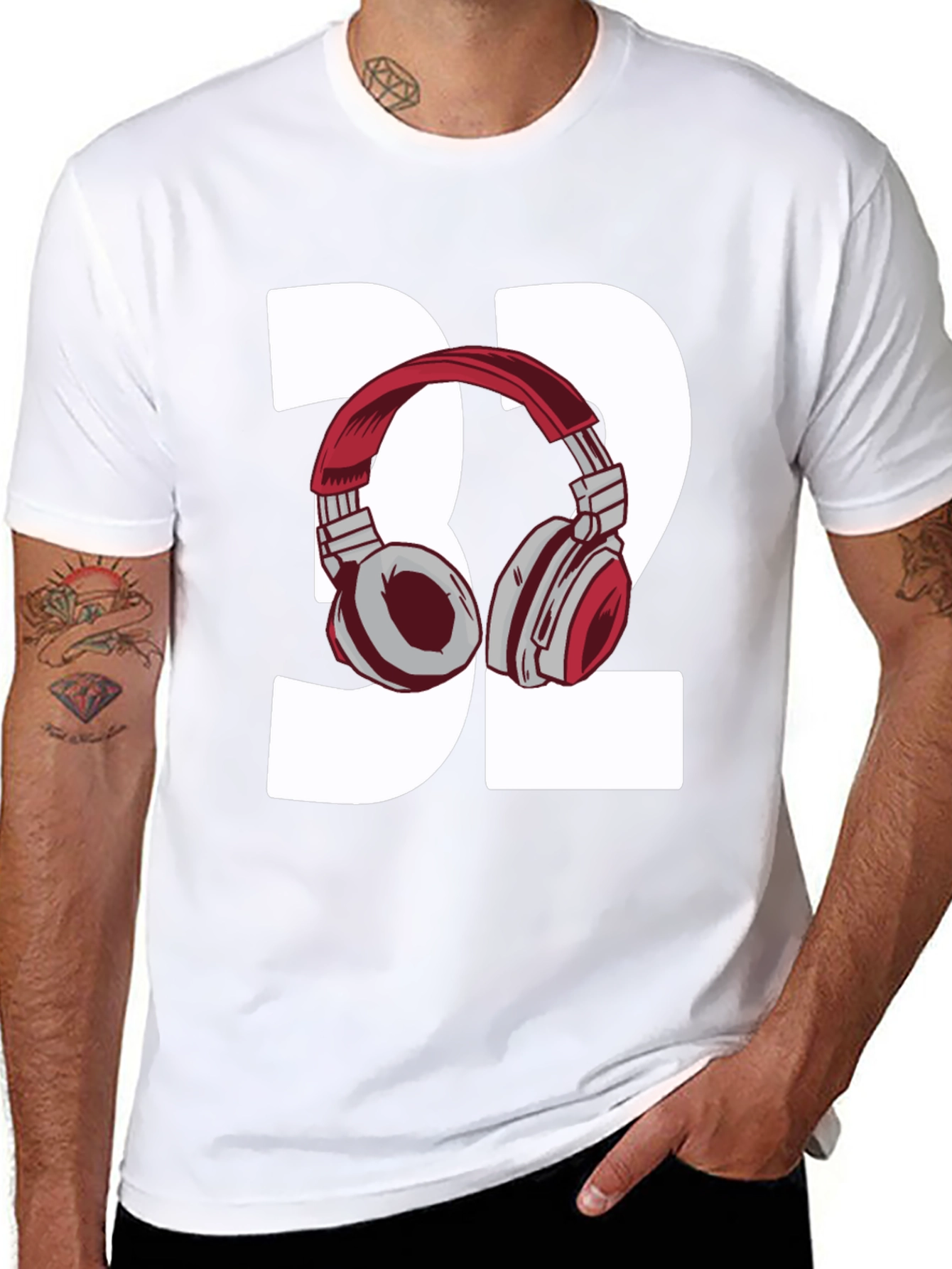 DJ T-Shirt 32 Headphones Design