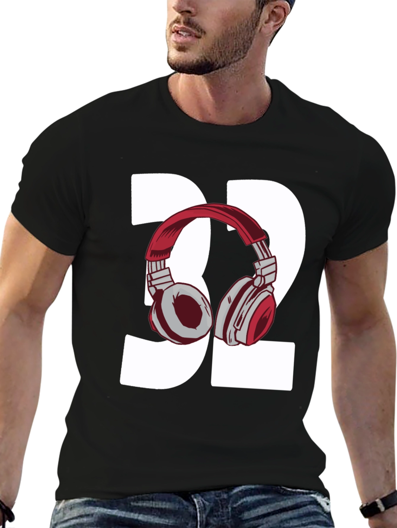 DJ T-Shirt 32 Headphones Design