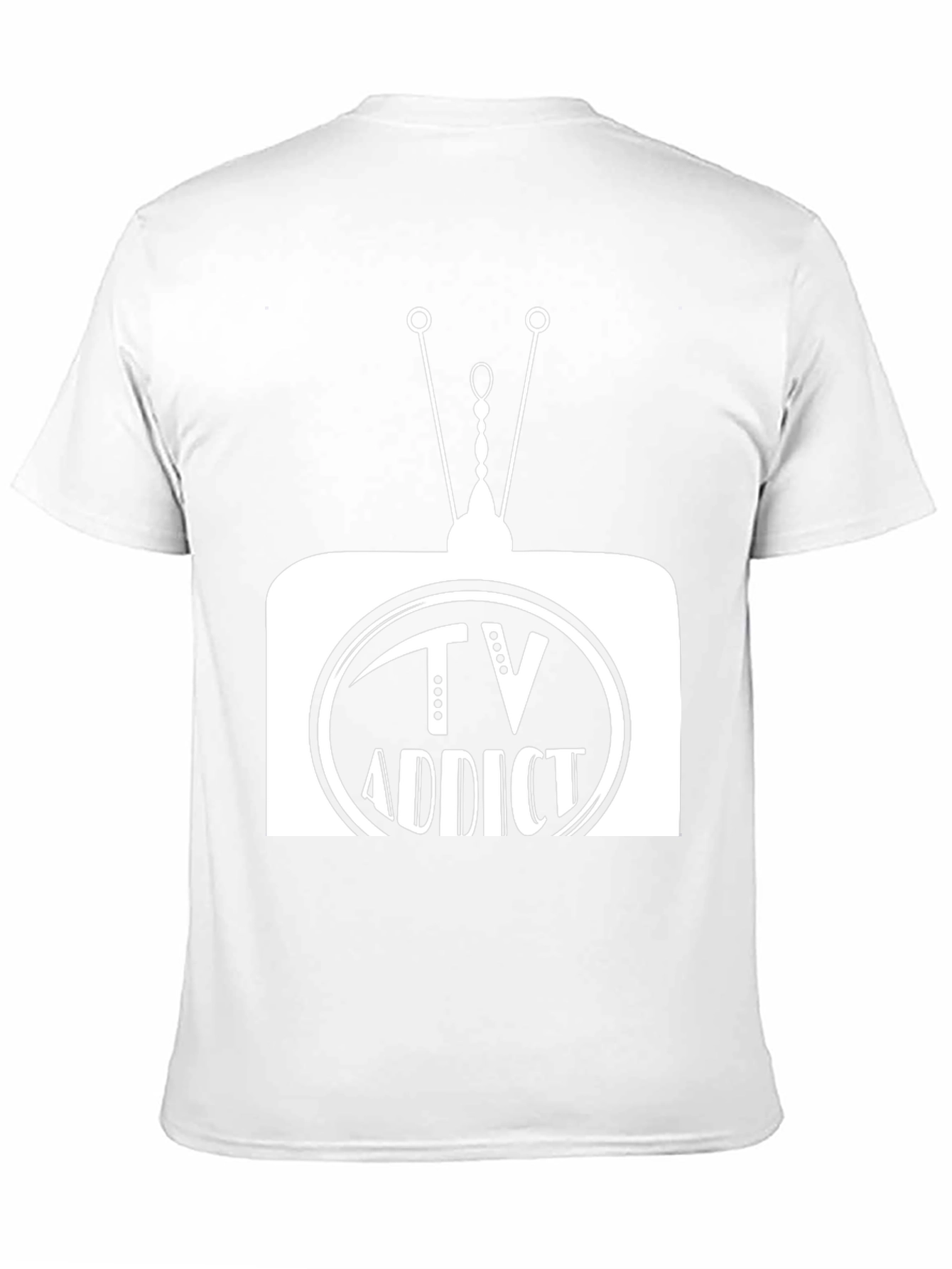 TV Addict Graphic Tee - Black Casual T-Shirt