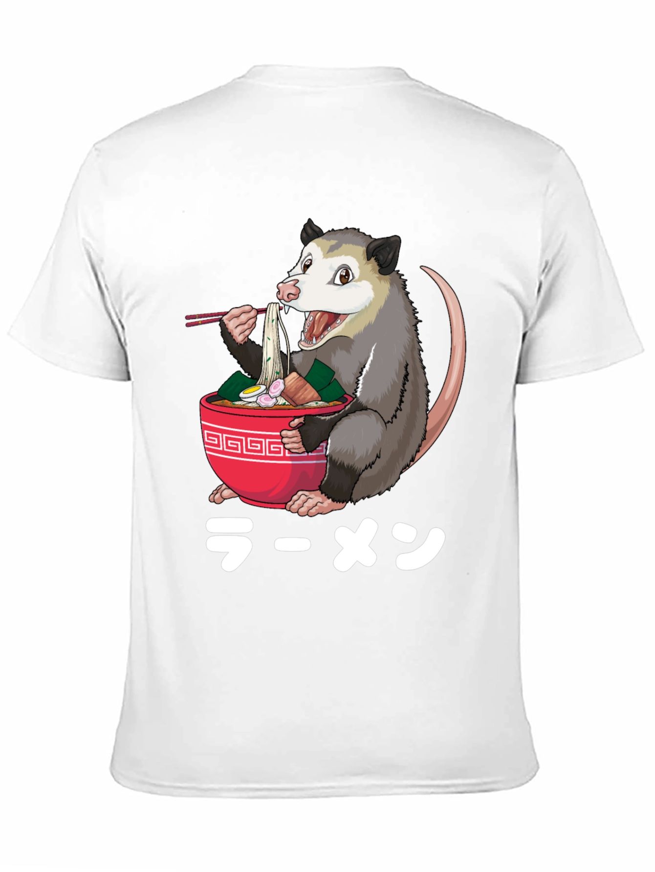 Opossum Ramen T-Shirt - Unique Graphic Tee