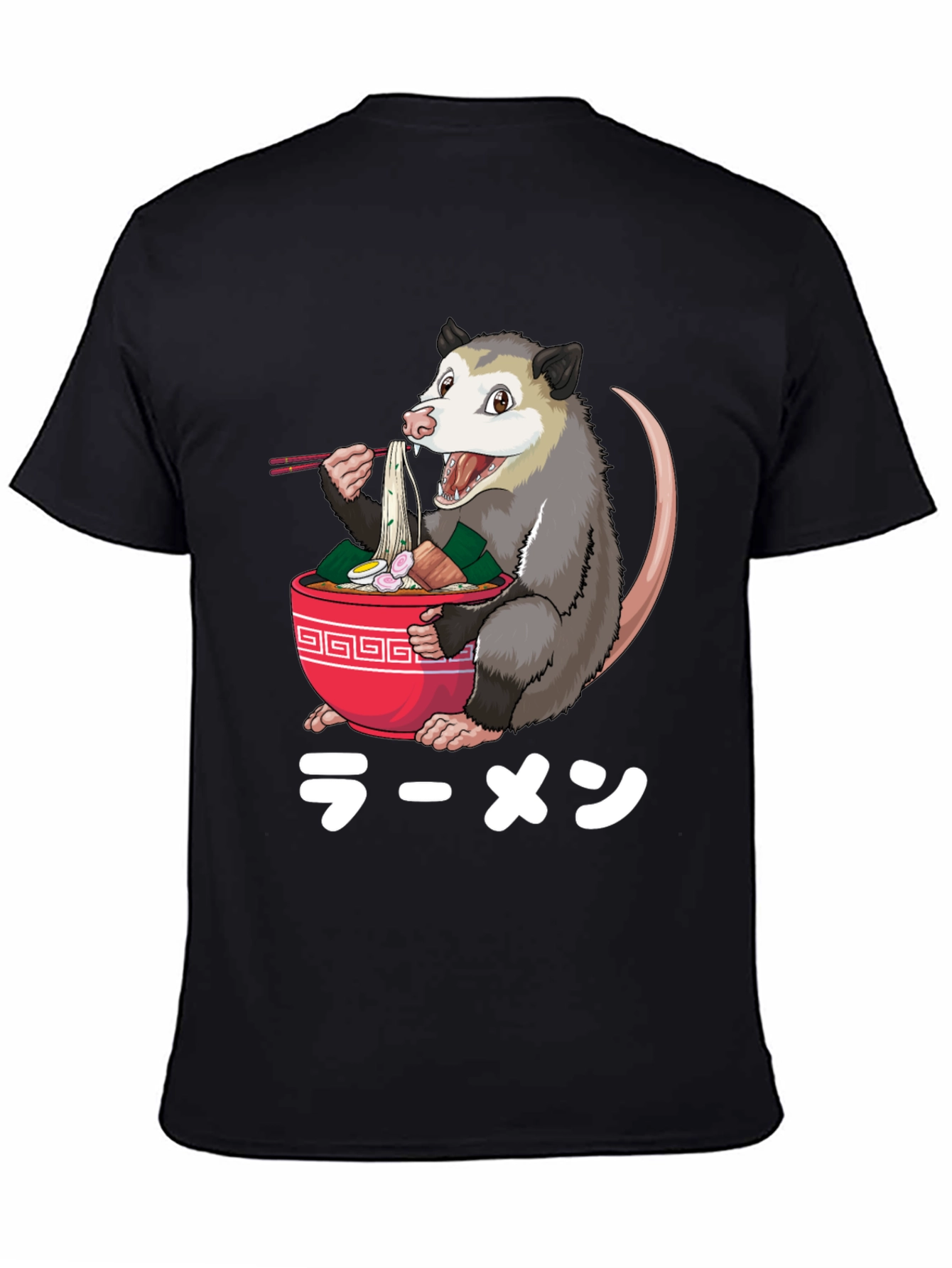 Opossum Ramen T-Shirt - Unique Graphic Tee