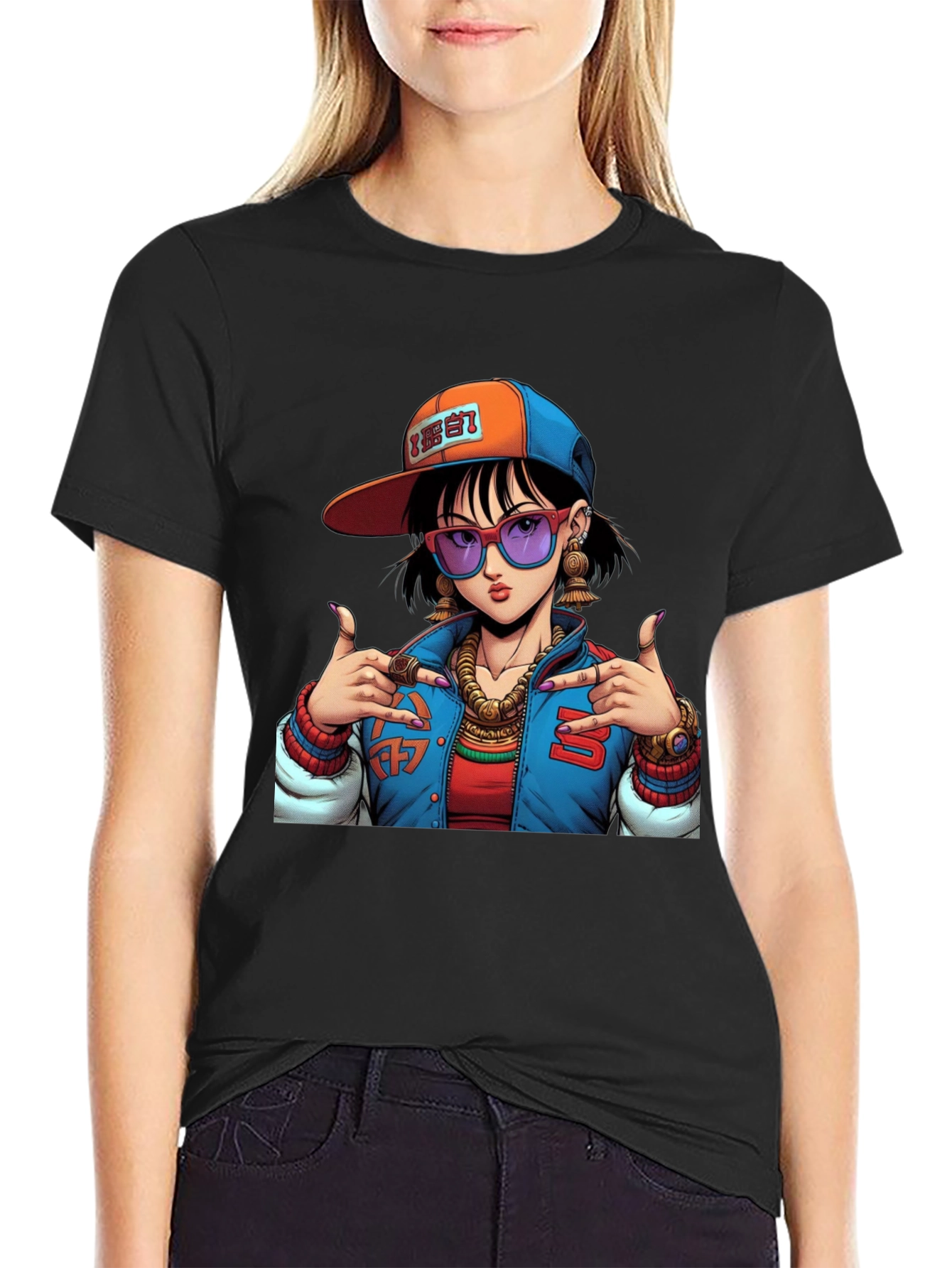 Cool Graphic Tee - Anime Girl