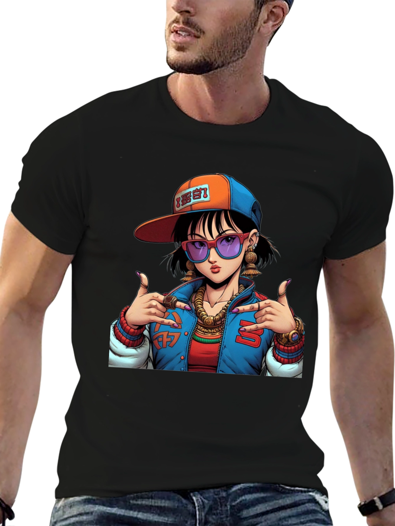 Cool Graphic Tee - Anime Girl