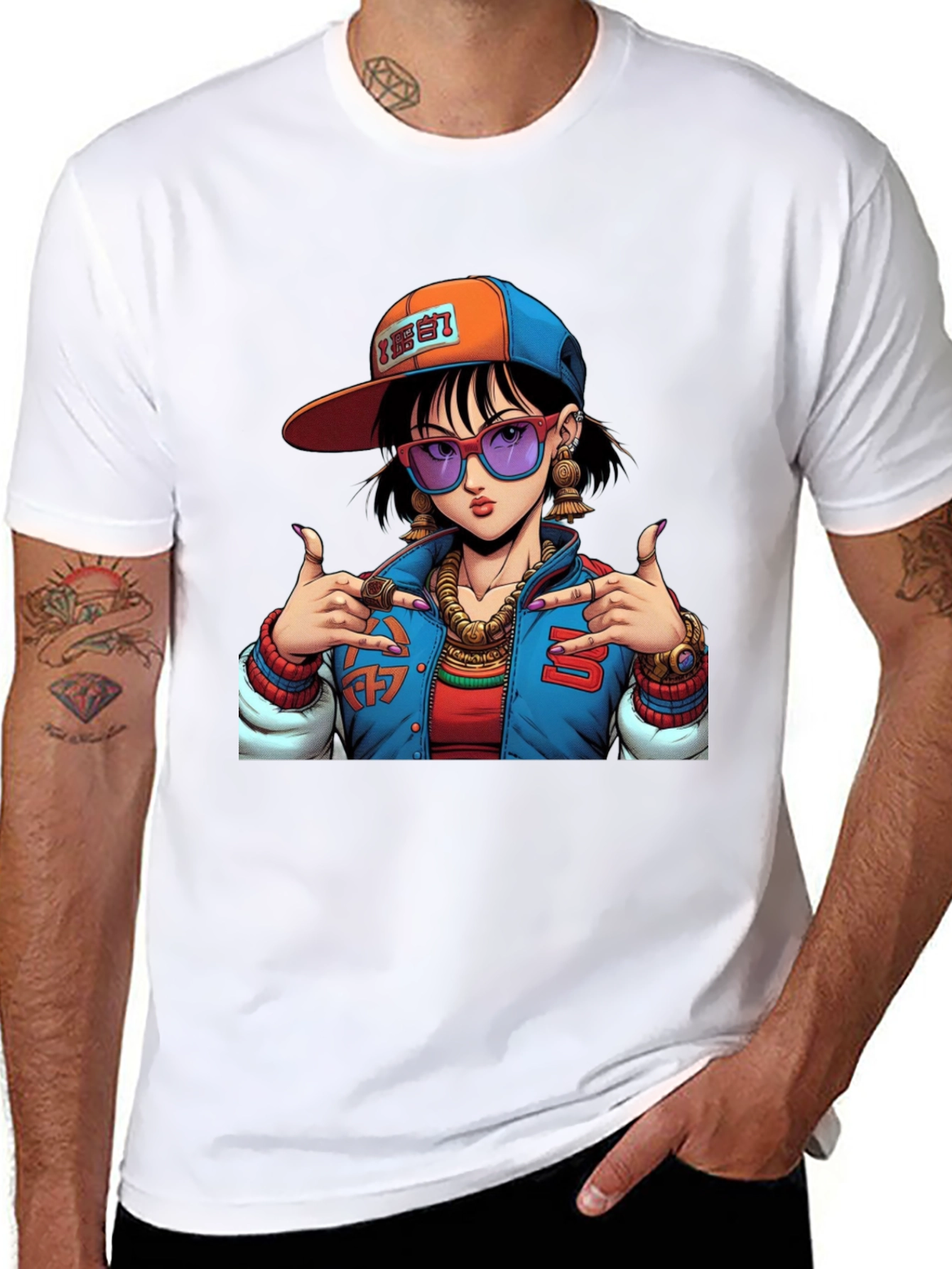Cool Graphic Tee - Anime Girl