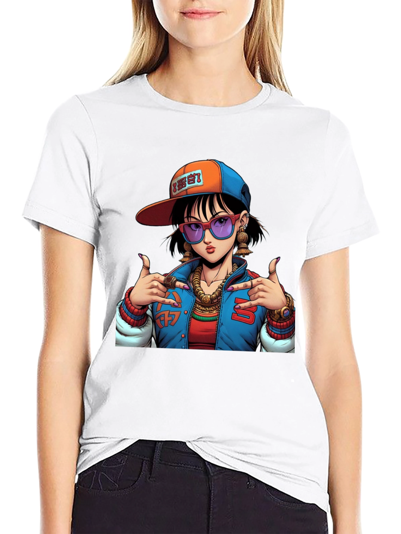 Cool Graphic Tee - Anime Girl