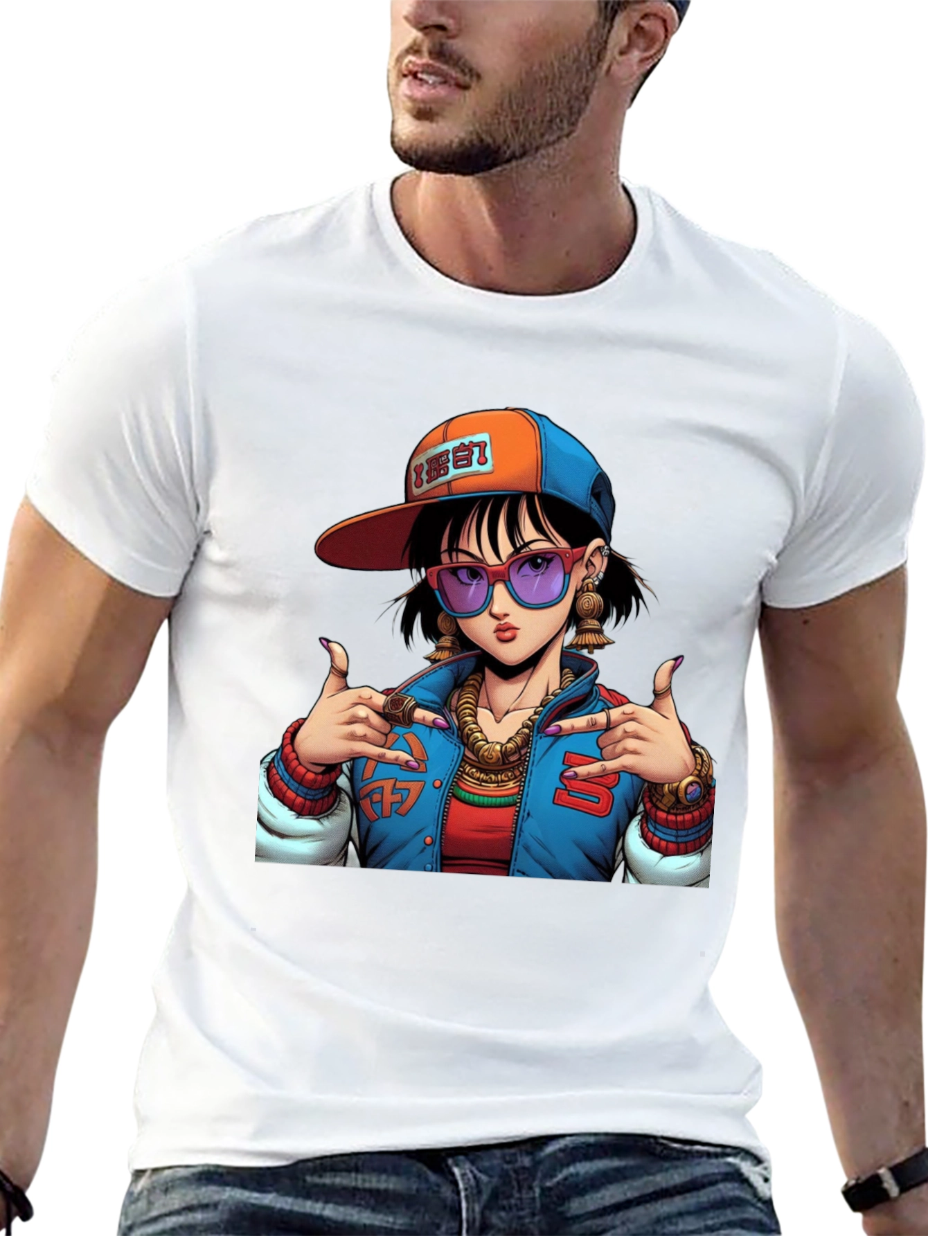Cool Graphic Tee - Anime Girl