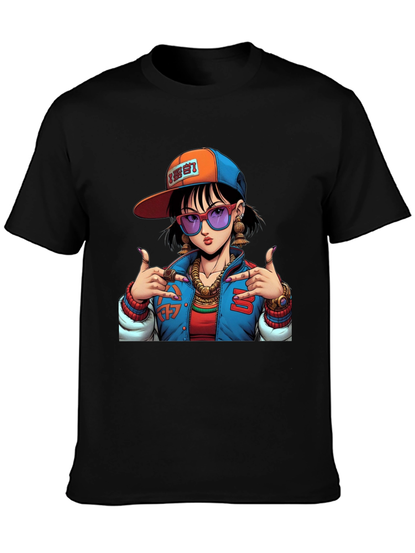 Cool Graphic Tee - Anime Girl