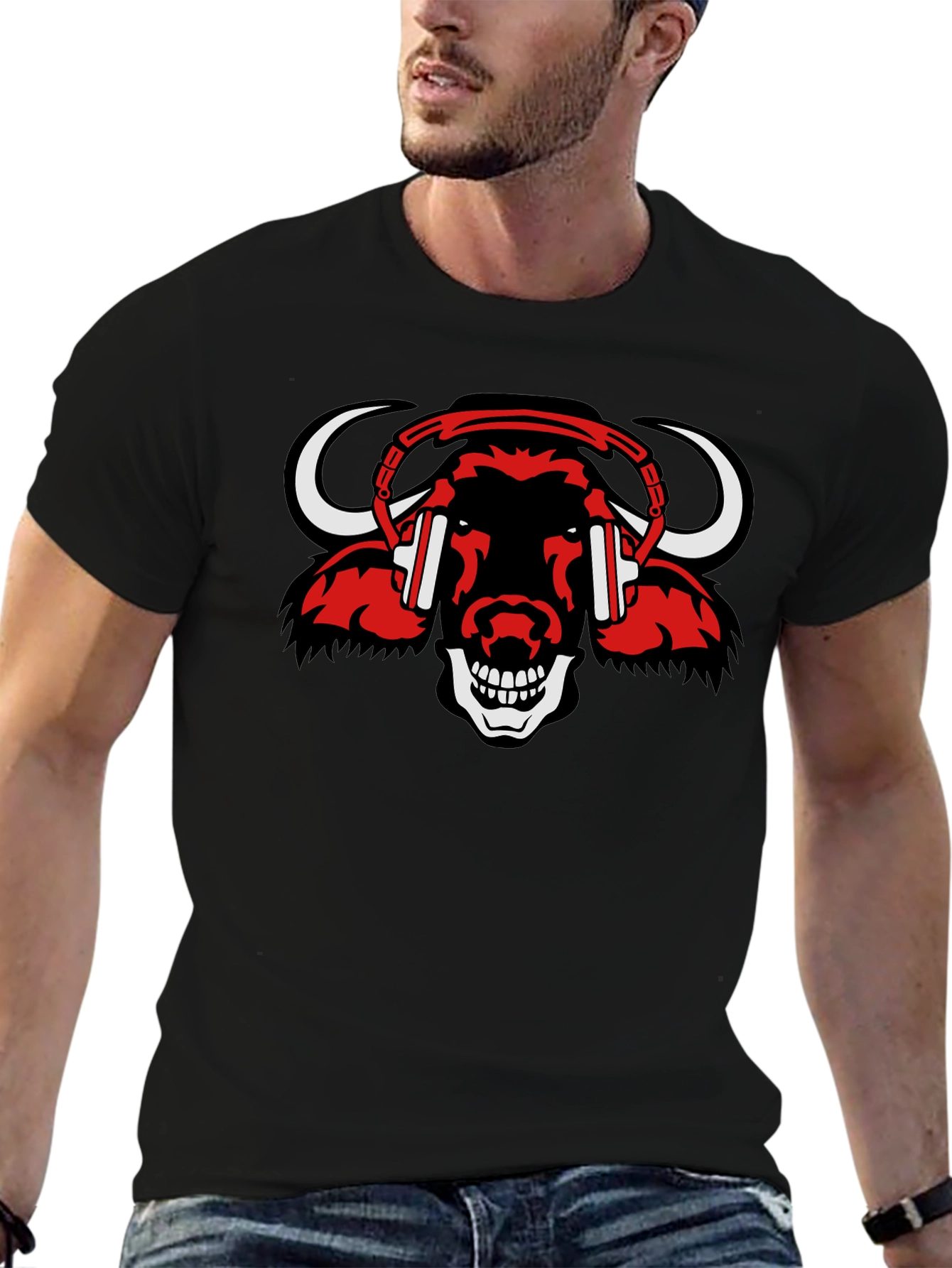 Bull Headphone T-Shirt
