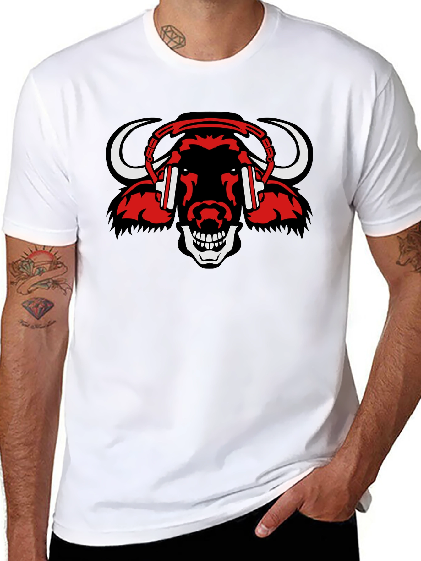 Bull Headphone T-Shirt