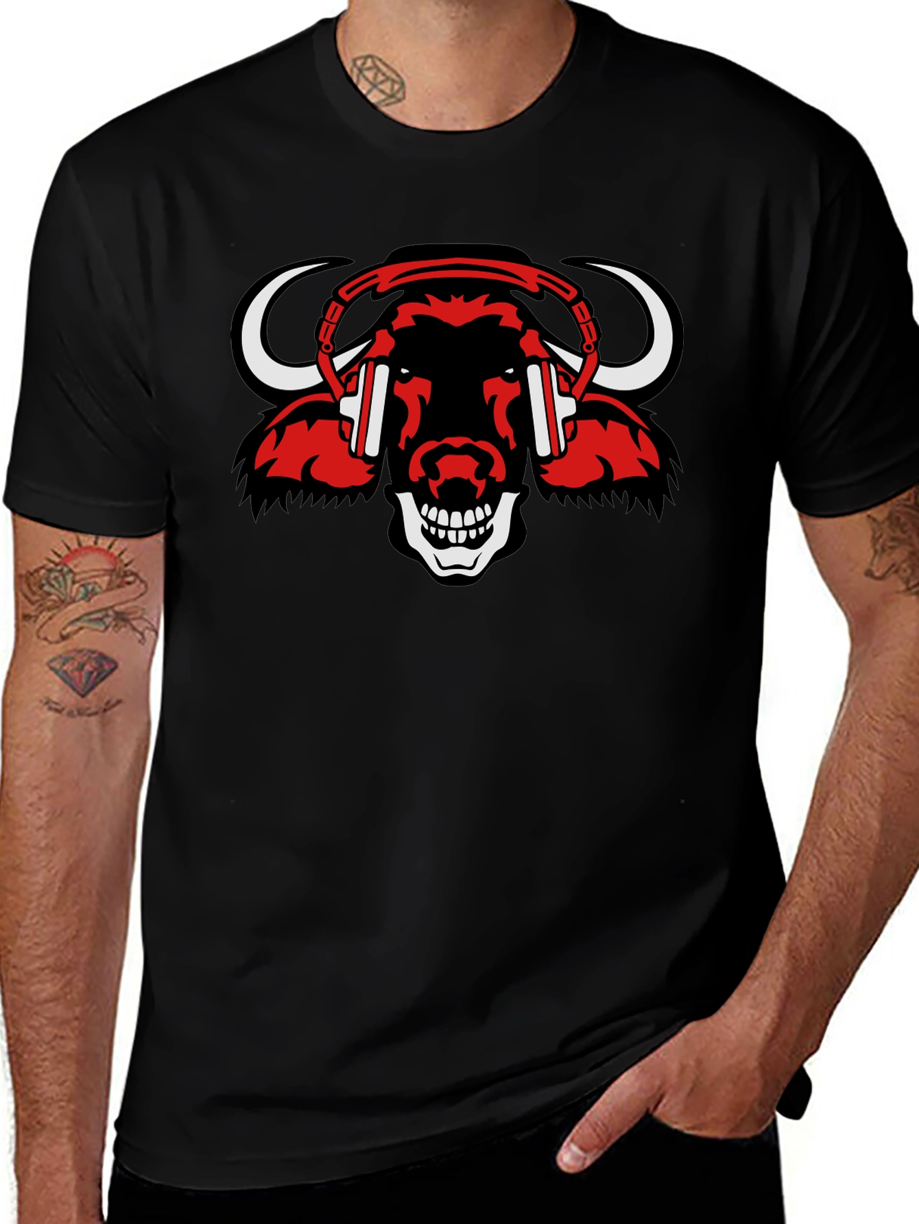 Bull Headphone T-Shirt