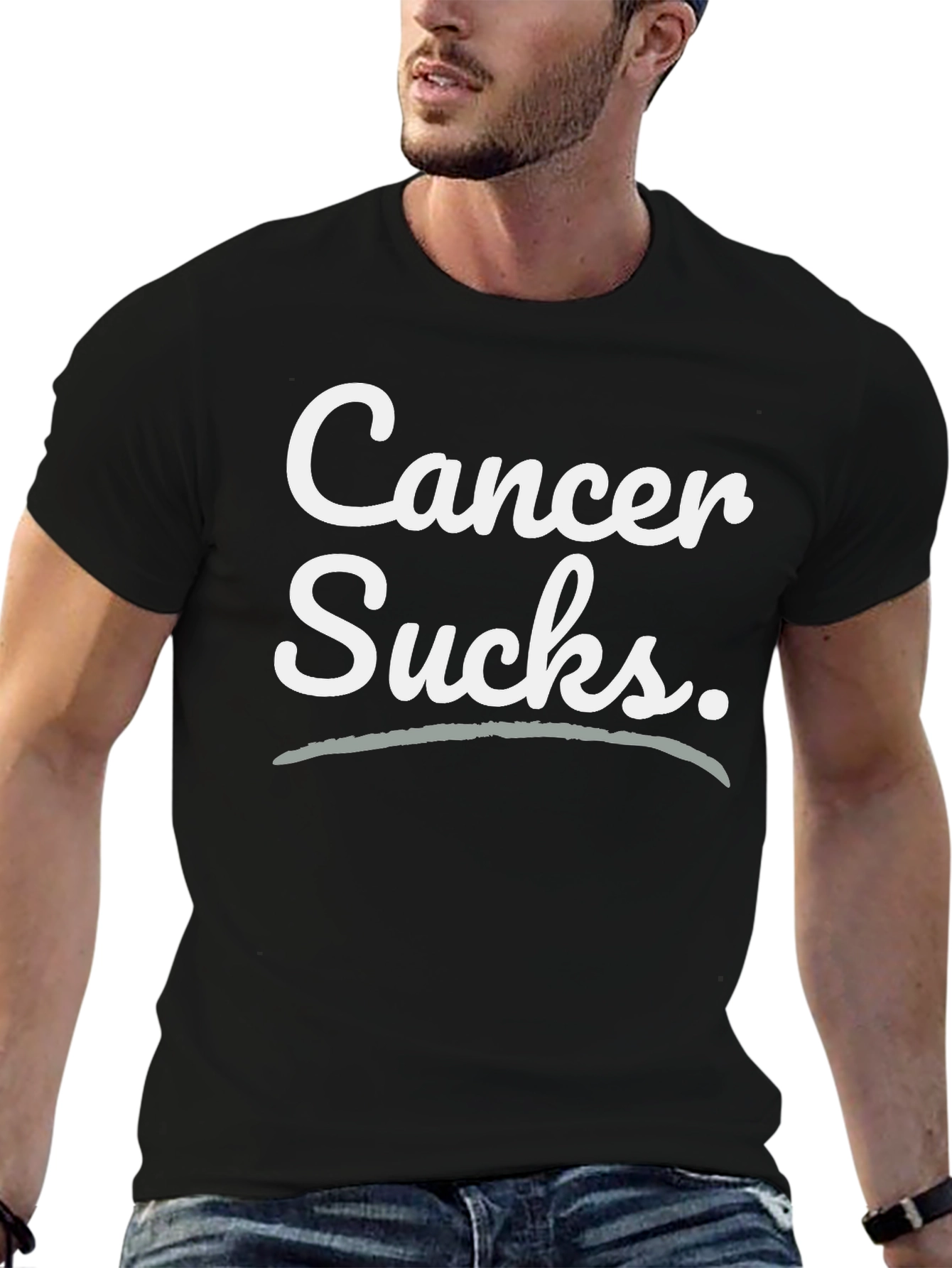 Cancer Sucks T-Shirt Black