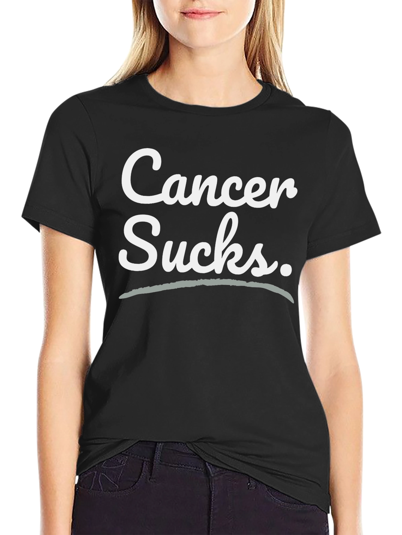 Cancer Sucks T-Shirt Black