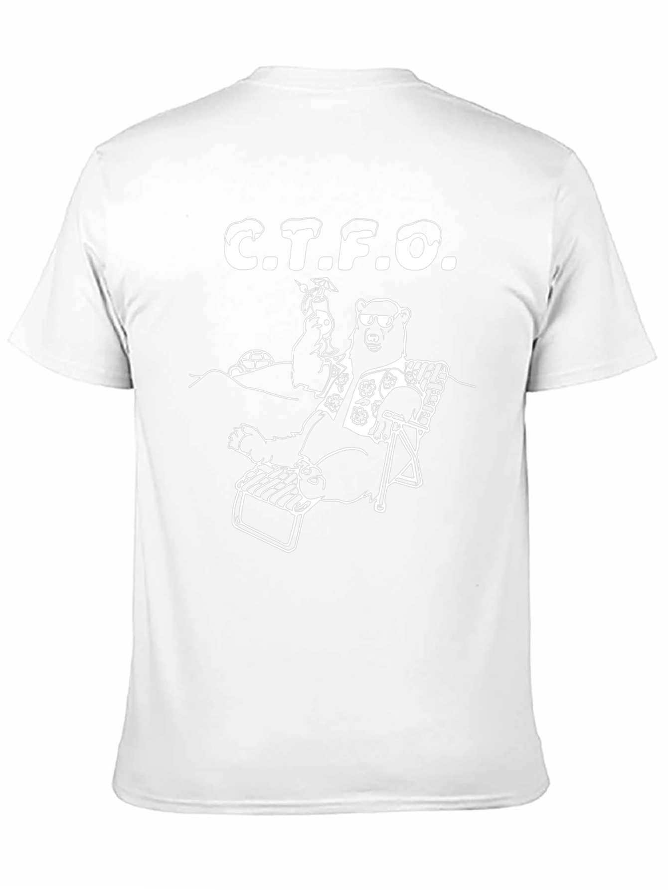 CTFO Bear T-Shirt - Relaxed Tropical Vibe