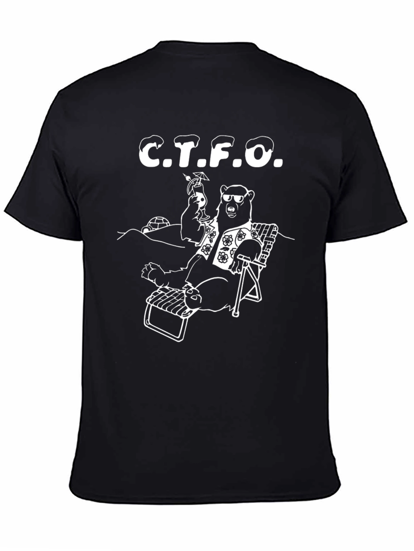 CTFO Bear T-Shirt - Relaxed Tropical Vibe