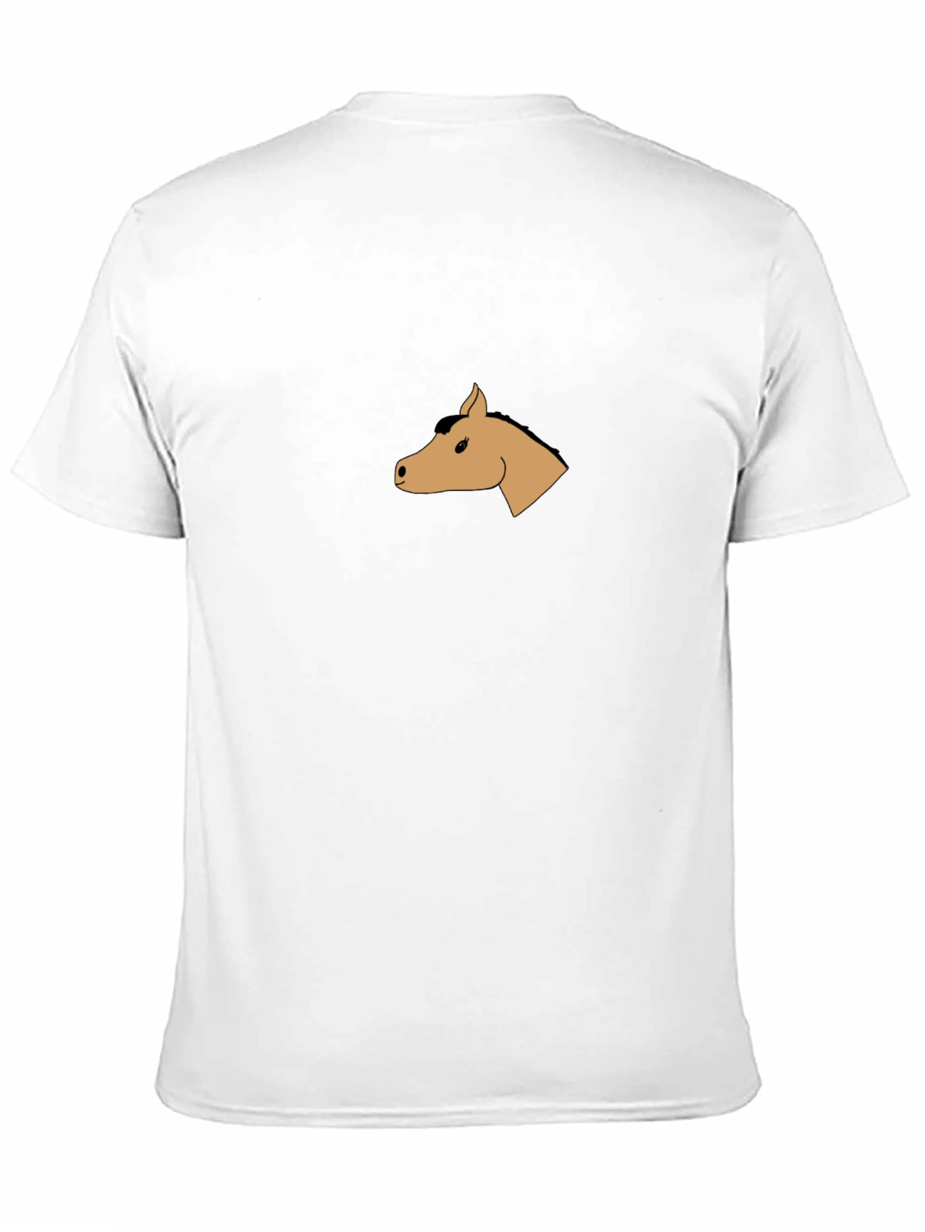Black T-Shirt with Horse Graphic