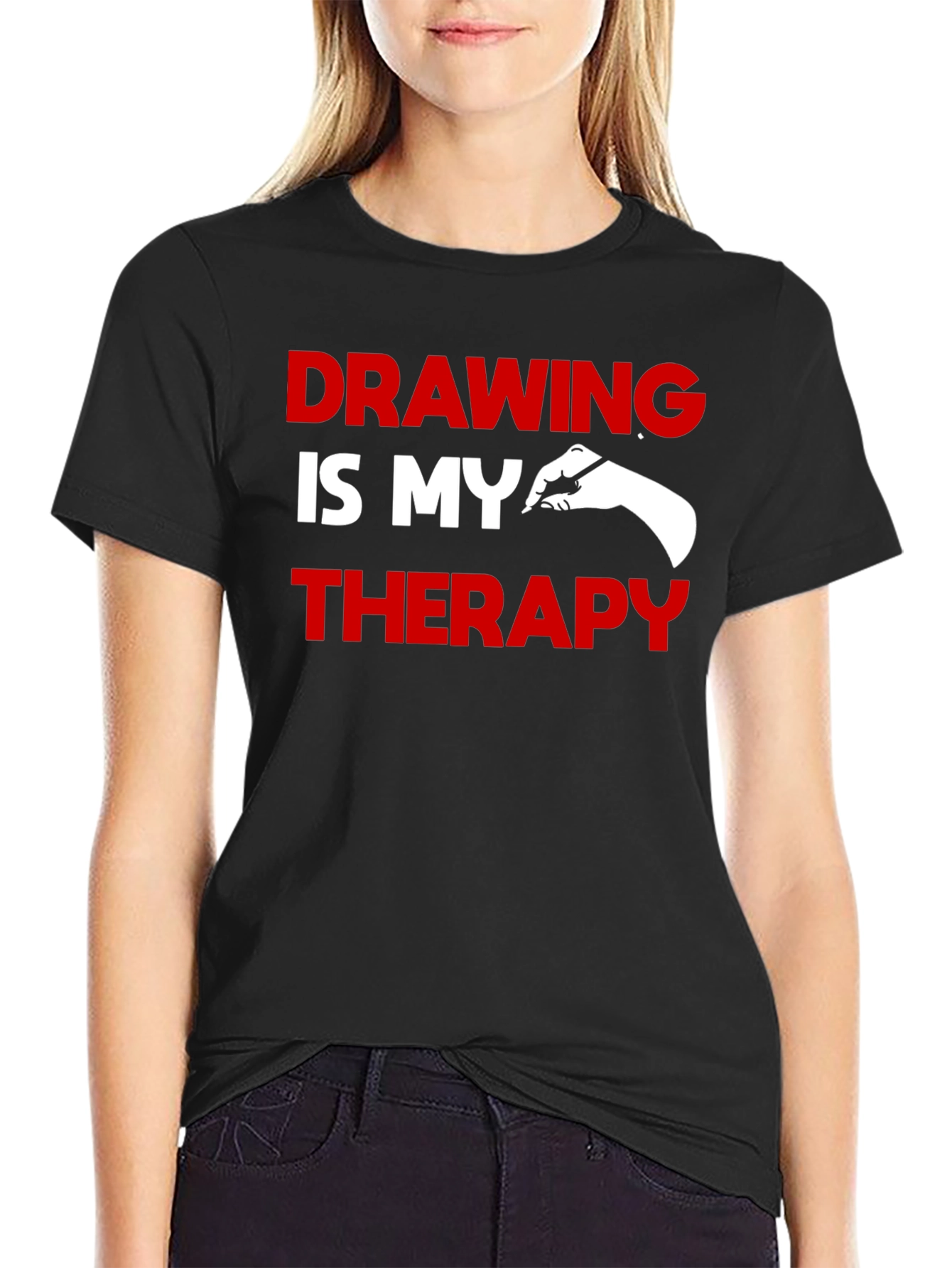 Drawing is My Therapy Graphic T-Shirt