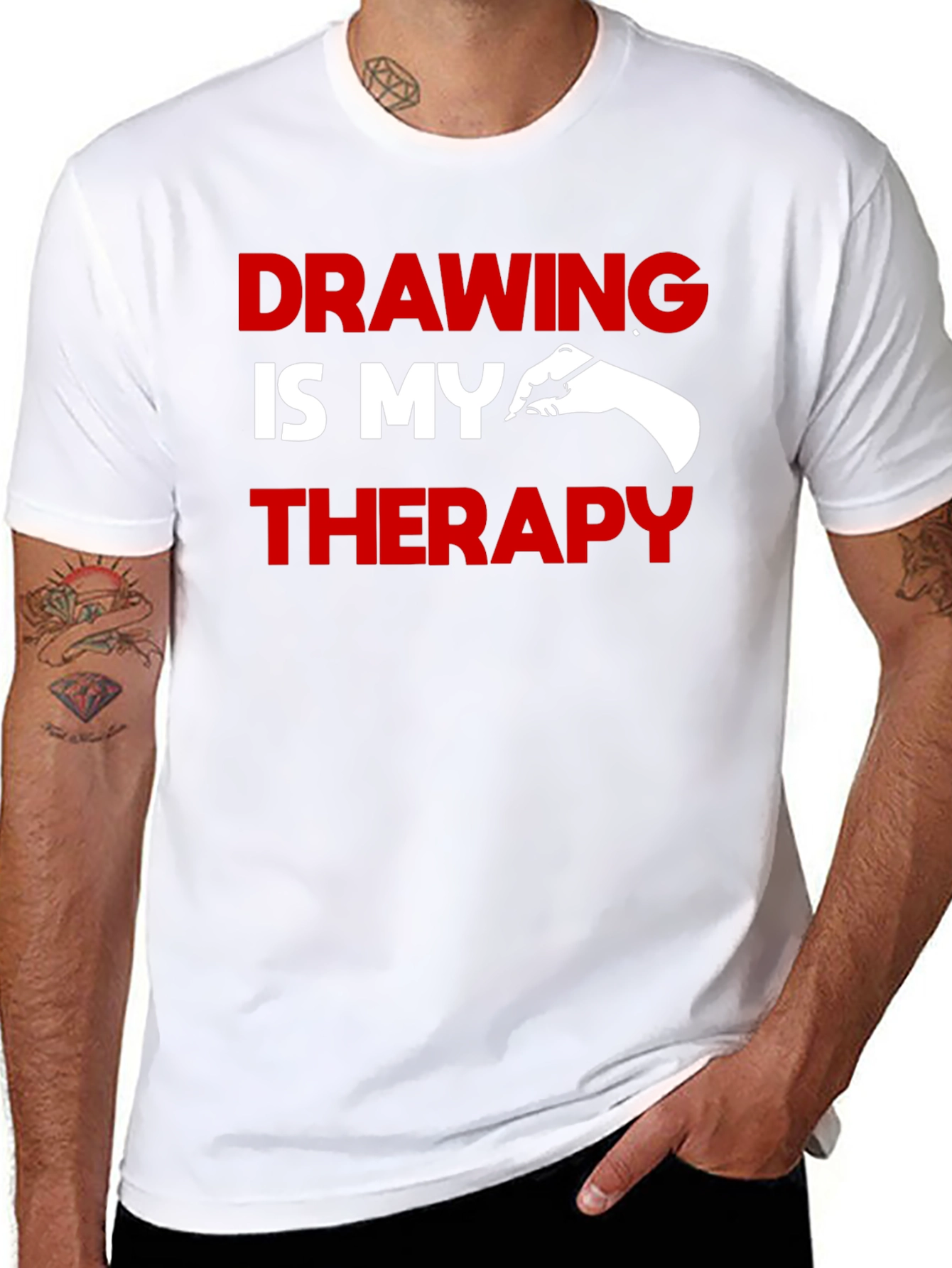 Drawing is My Therapy Graphic T-Shirt