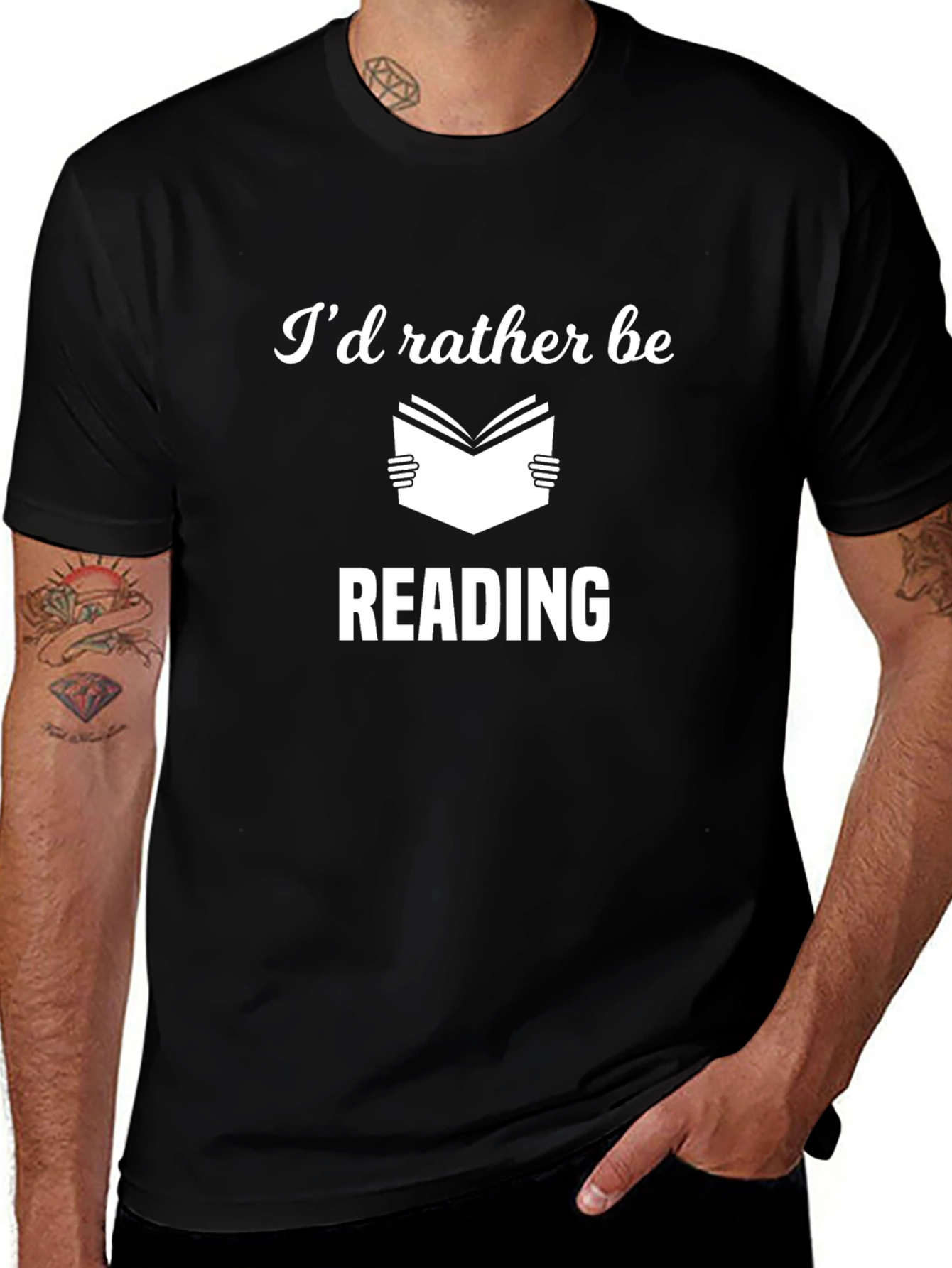Id Rather Be Reading Graphic Novelty T-Shirt