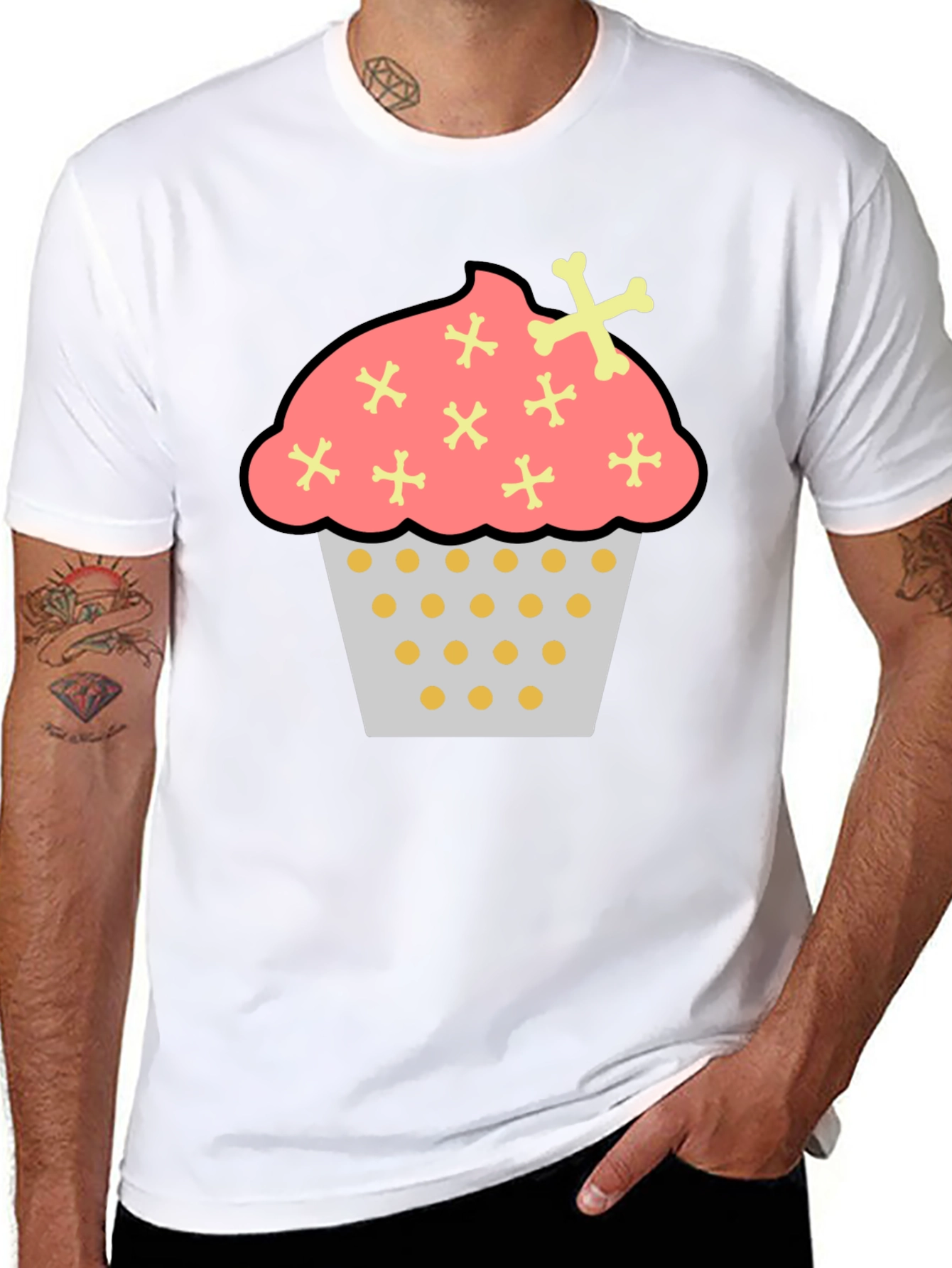 Cupcake Crossbones Graphic Tee