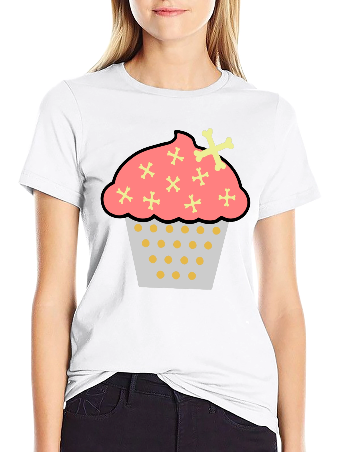 Cupcake Crossbones Graphic Tee