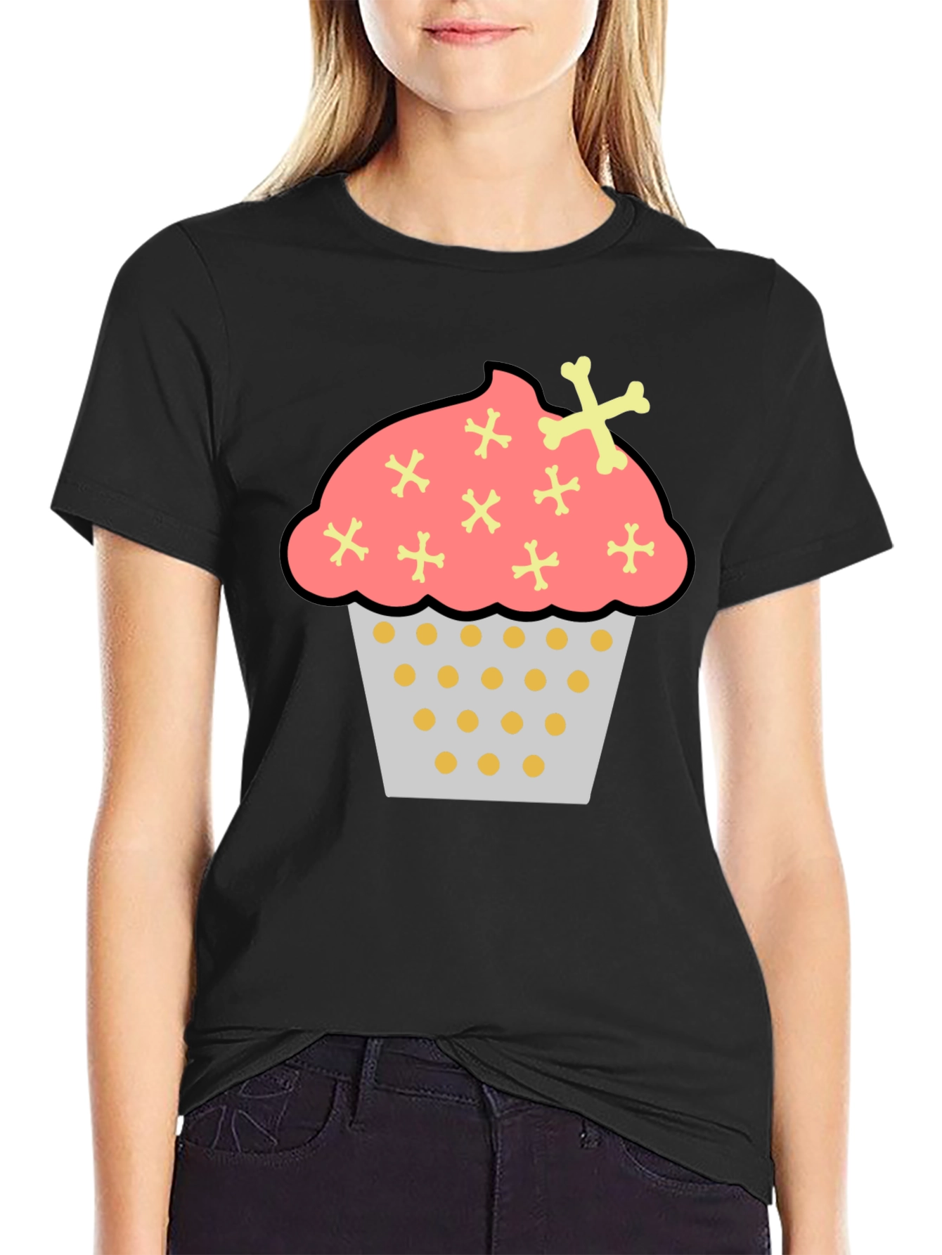 Cupcake Crossbones Graphic Tee
