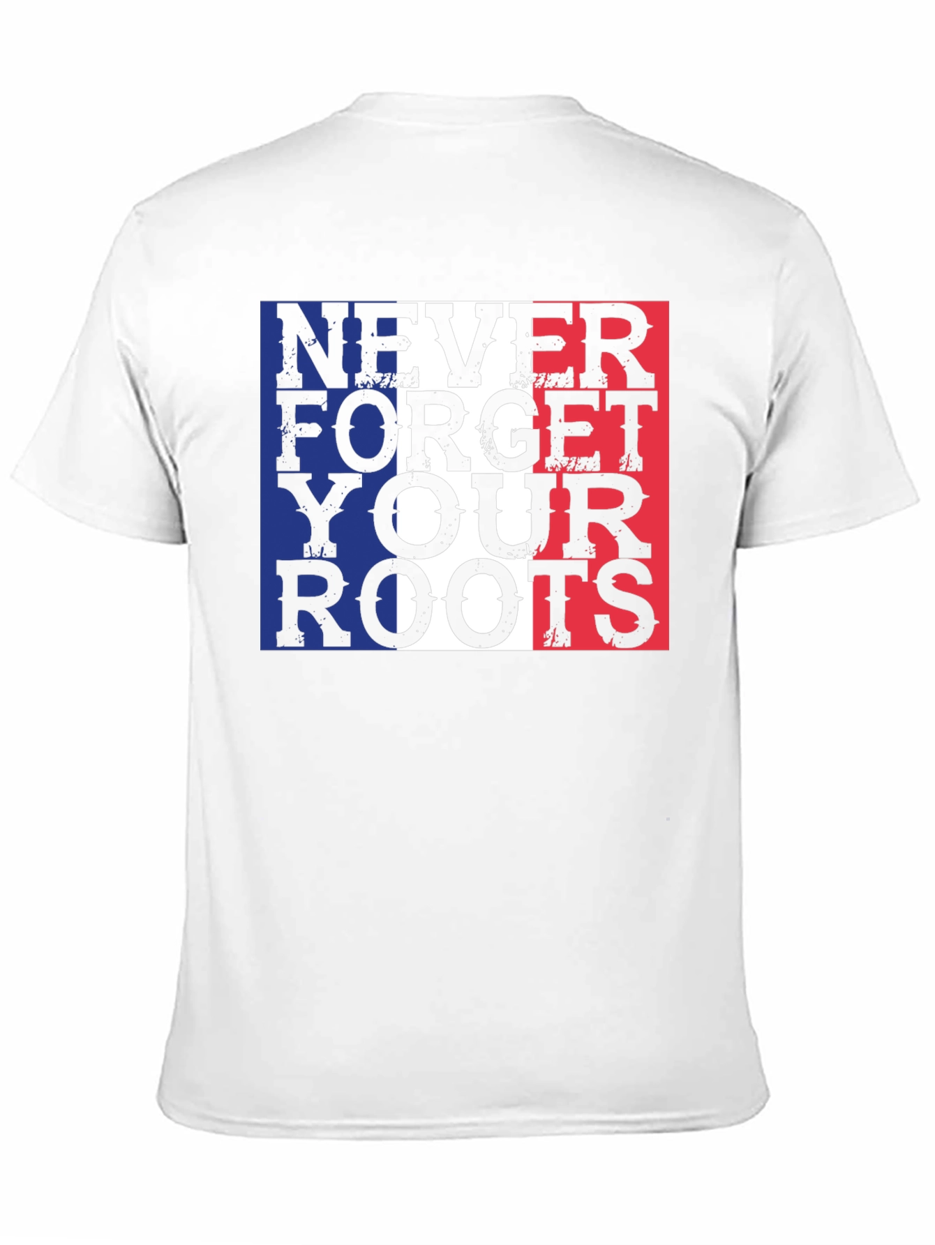 Never Forget Your Roots France Flag Graphic Tee