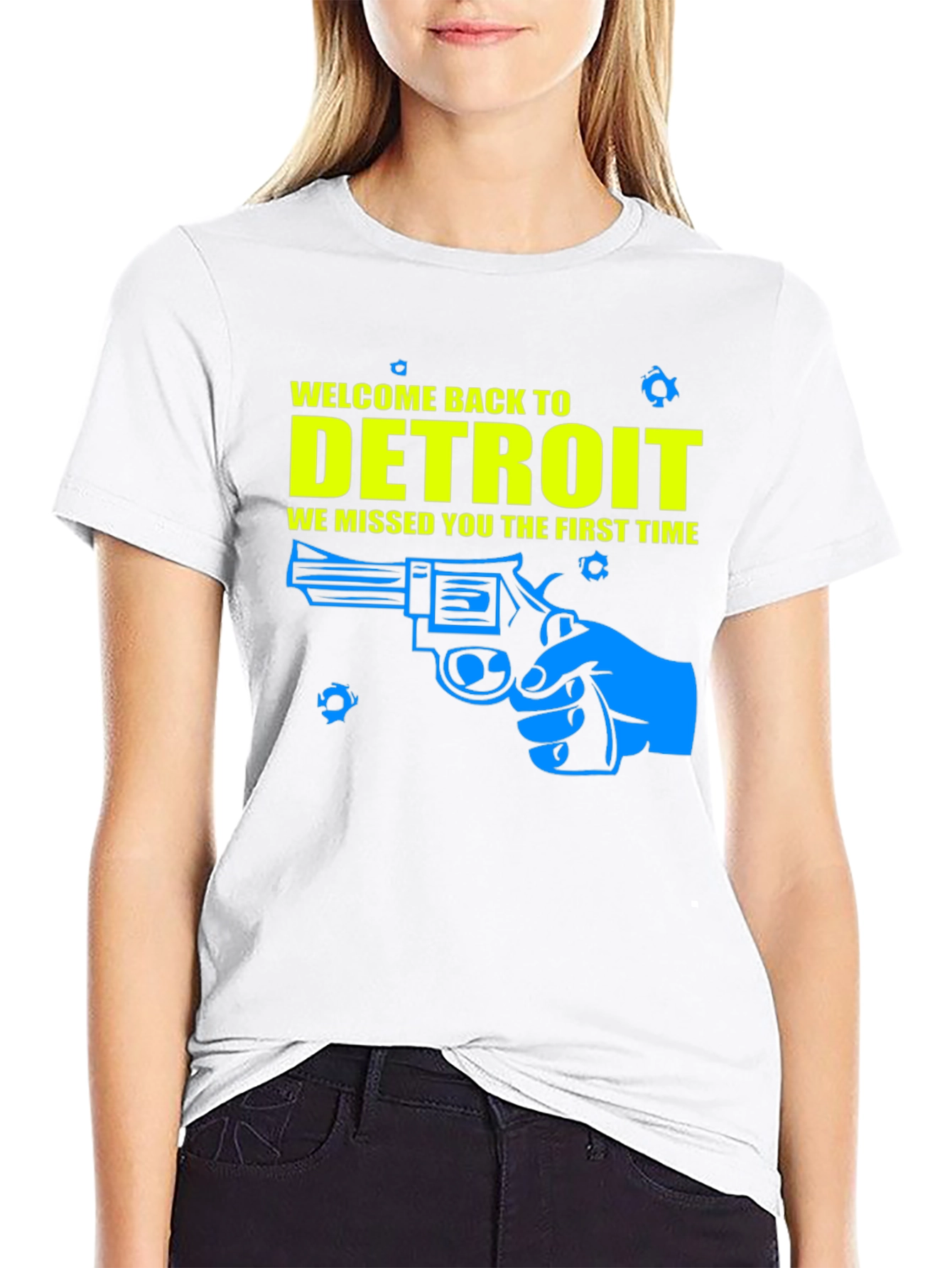 Welcome Back to Detroit Graphic T-Shirt