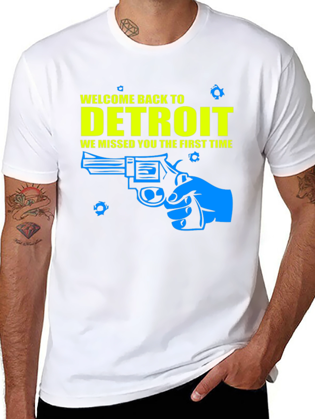 Welcome Back to Detroit Graphic T-Shirt