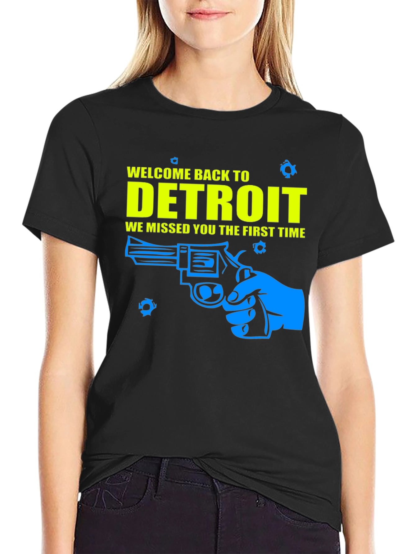 Welcome Back to Detroit Graphic T-Shirt