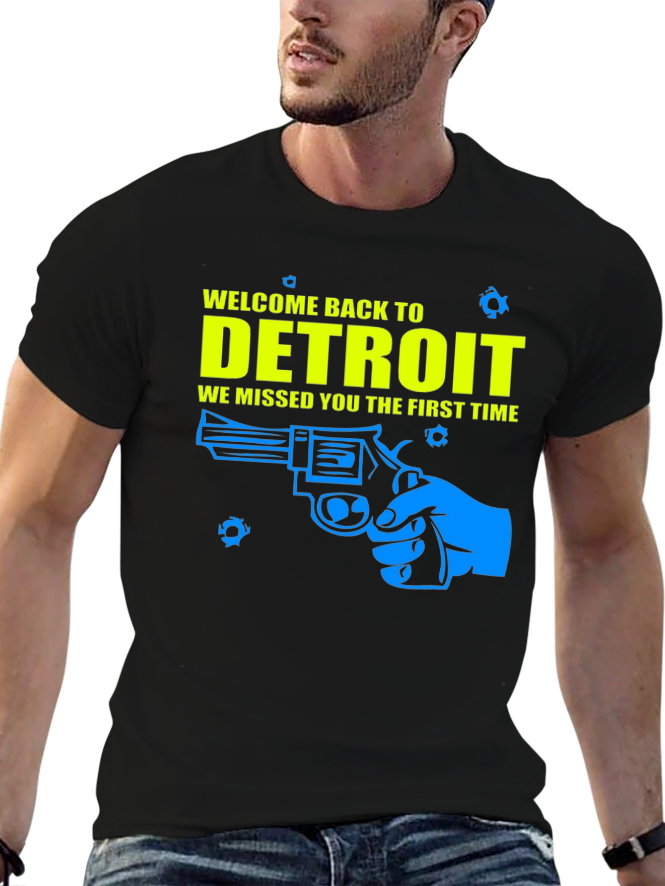 Welcome Back to Detroit Graphic T-Shirt