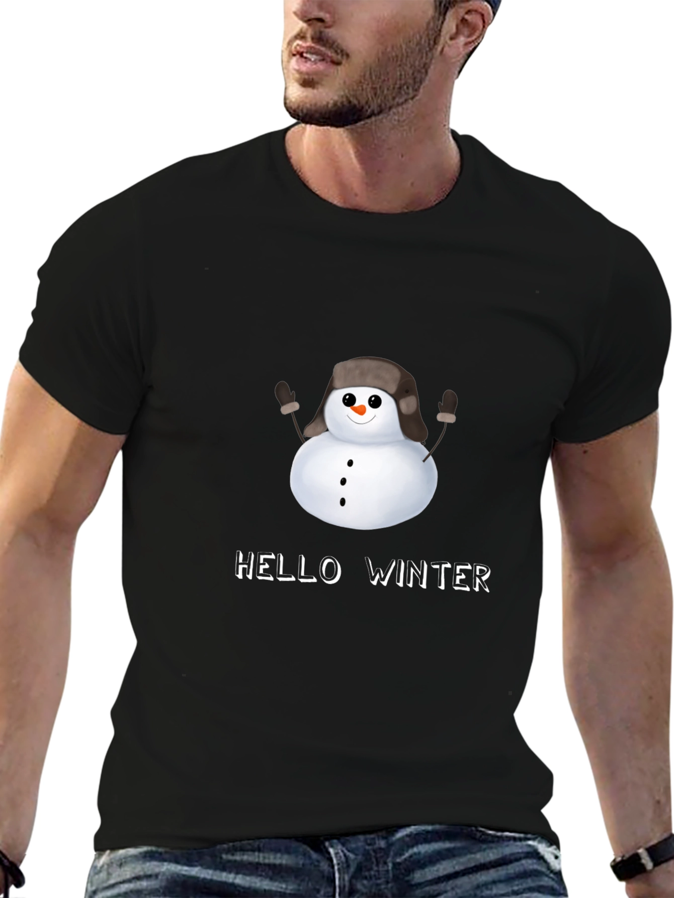 Hello Winter Snowman T-Shirt