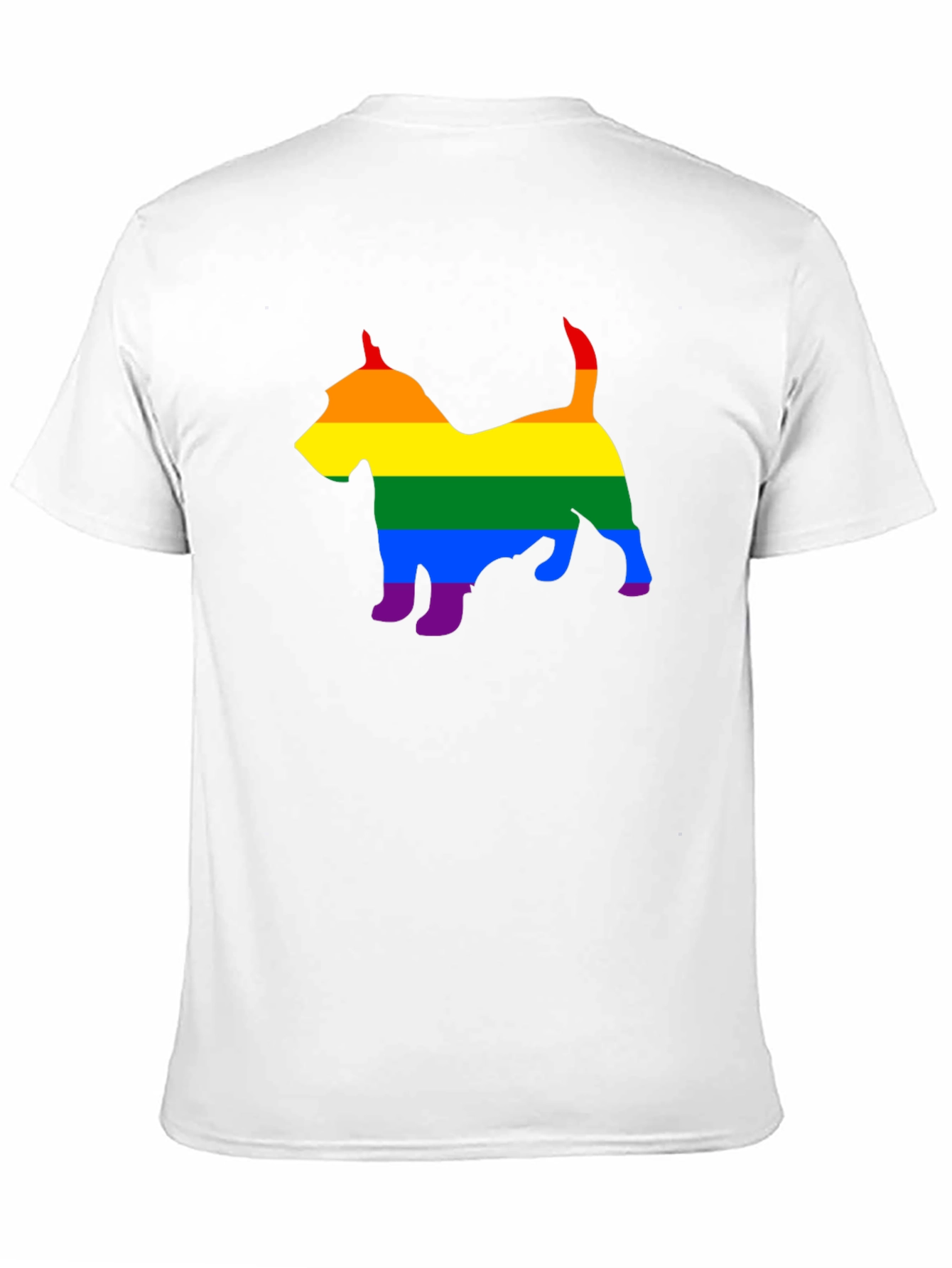 Rainbow Dog Silhouette Tee - Pride Apparel