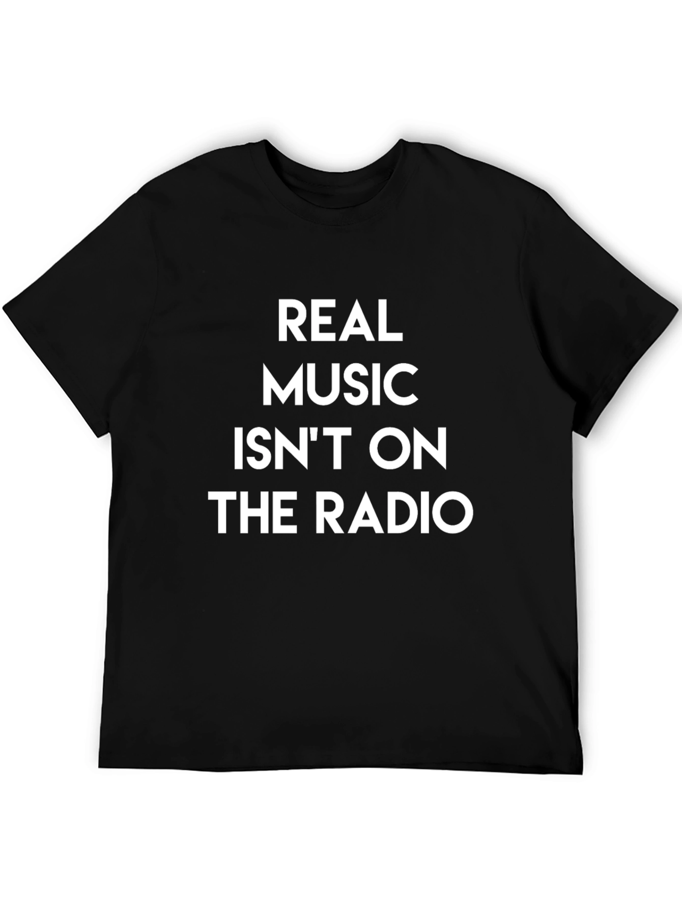 Real Music T-Shirt - Black Graphic Tee