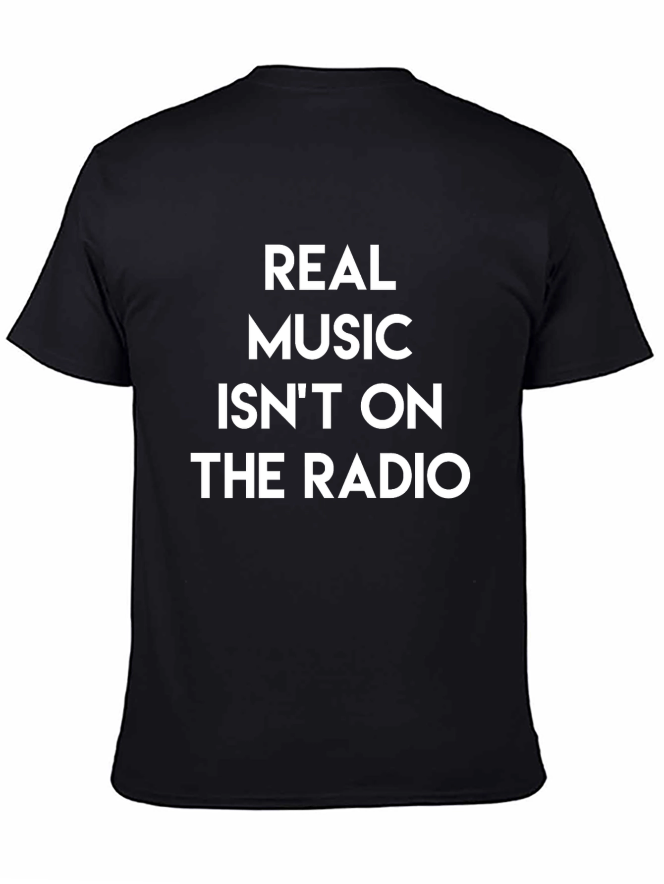 Real Music T-Shirt - Black Graphic Tee